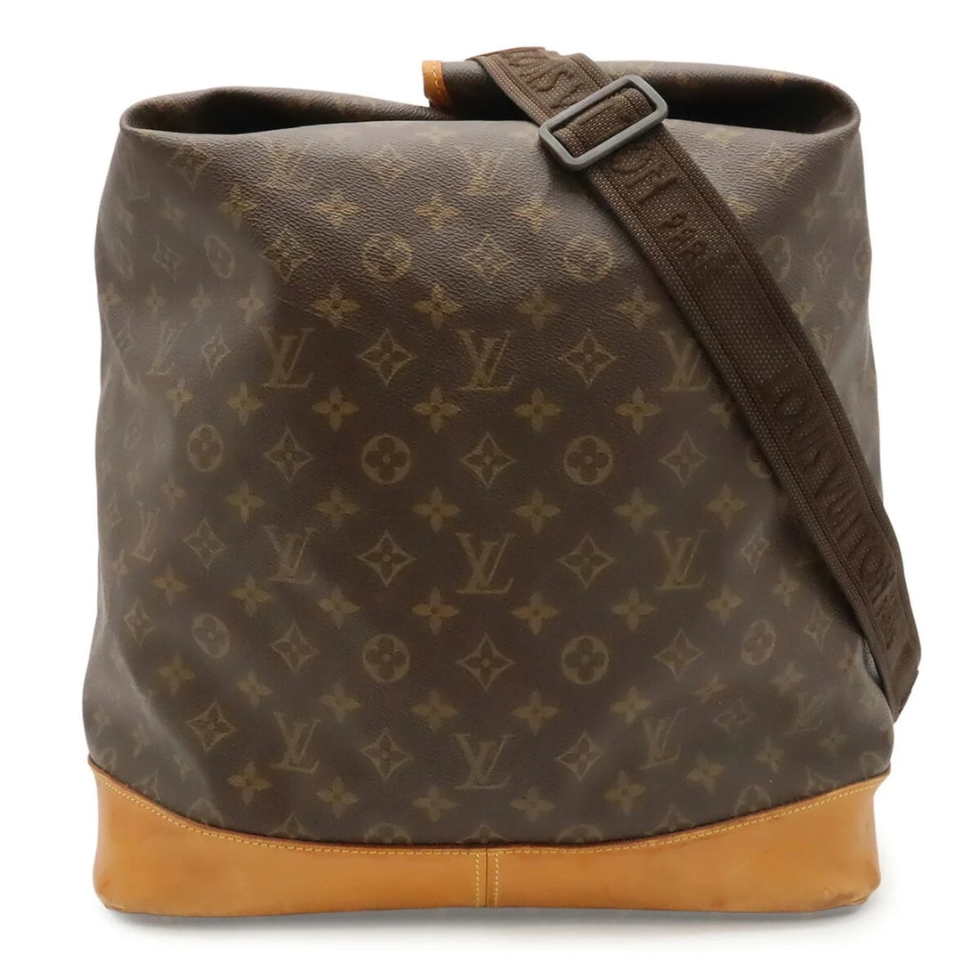 LOUIS VUITTON MONOGRAM SAC MARINE: LOUIS VUITTON Monogram Sac Marine Brand: Louis Vuitton Type/Style: Shoulder bag Material: Monogram Color: Brown Size: (HxWxD) 54cm x 60cm x 29.5cm / 21.25inch x 23.62inch x 11.61inch Accessories: