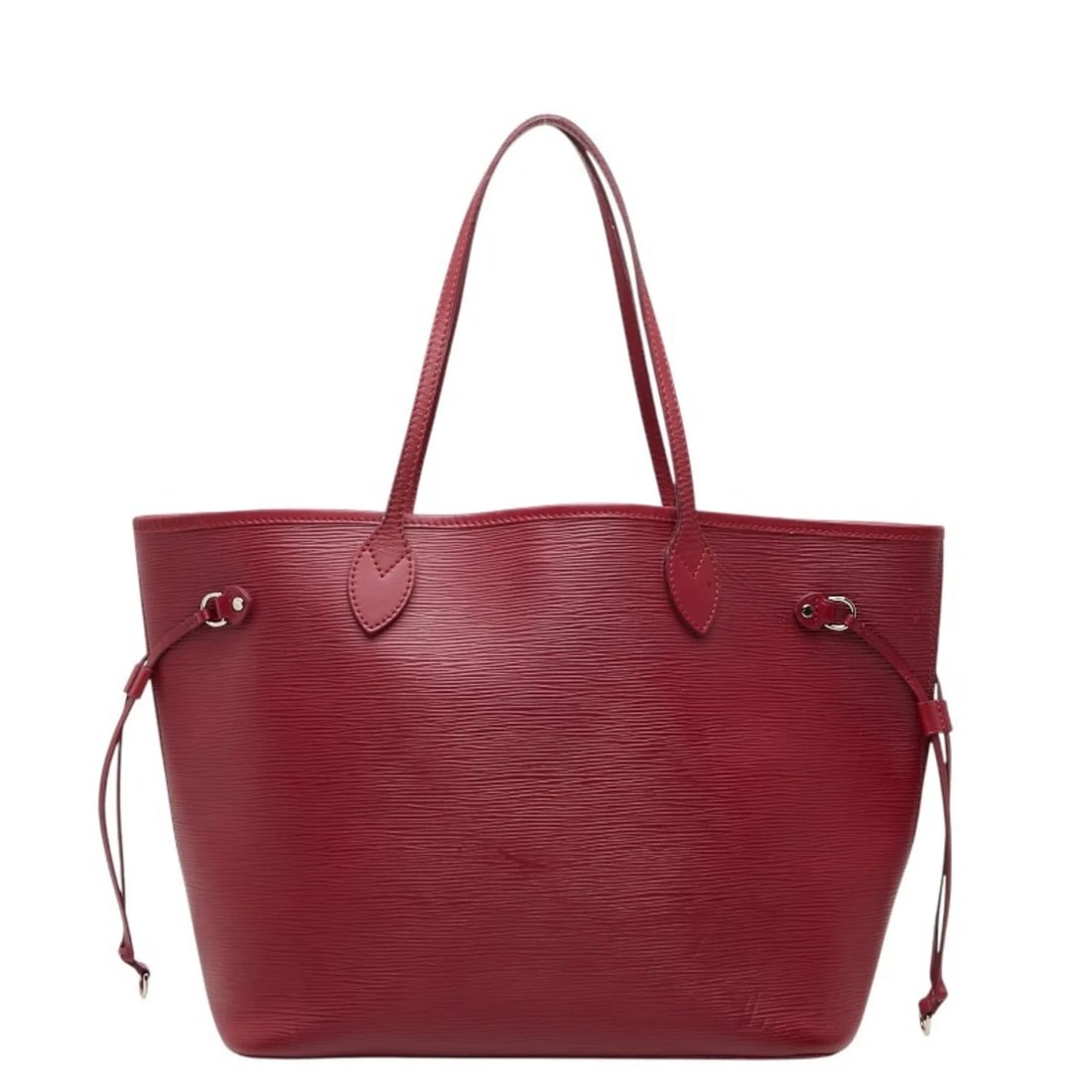 LOUIS VUITTON EPI NEVERFULL MM TOTE BAG: Louis Vuitton Epi Neverfull MM Tote Bag Brand: Louis Vuitton Type/Style: Pouch, Shoulder bag, Tote bag Material: Leather Color: Fuchsia, Red color Size: (HxWxD) 29cm x 46cm x 16cm / 11.41inch x 18.11i