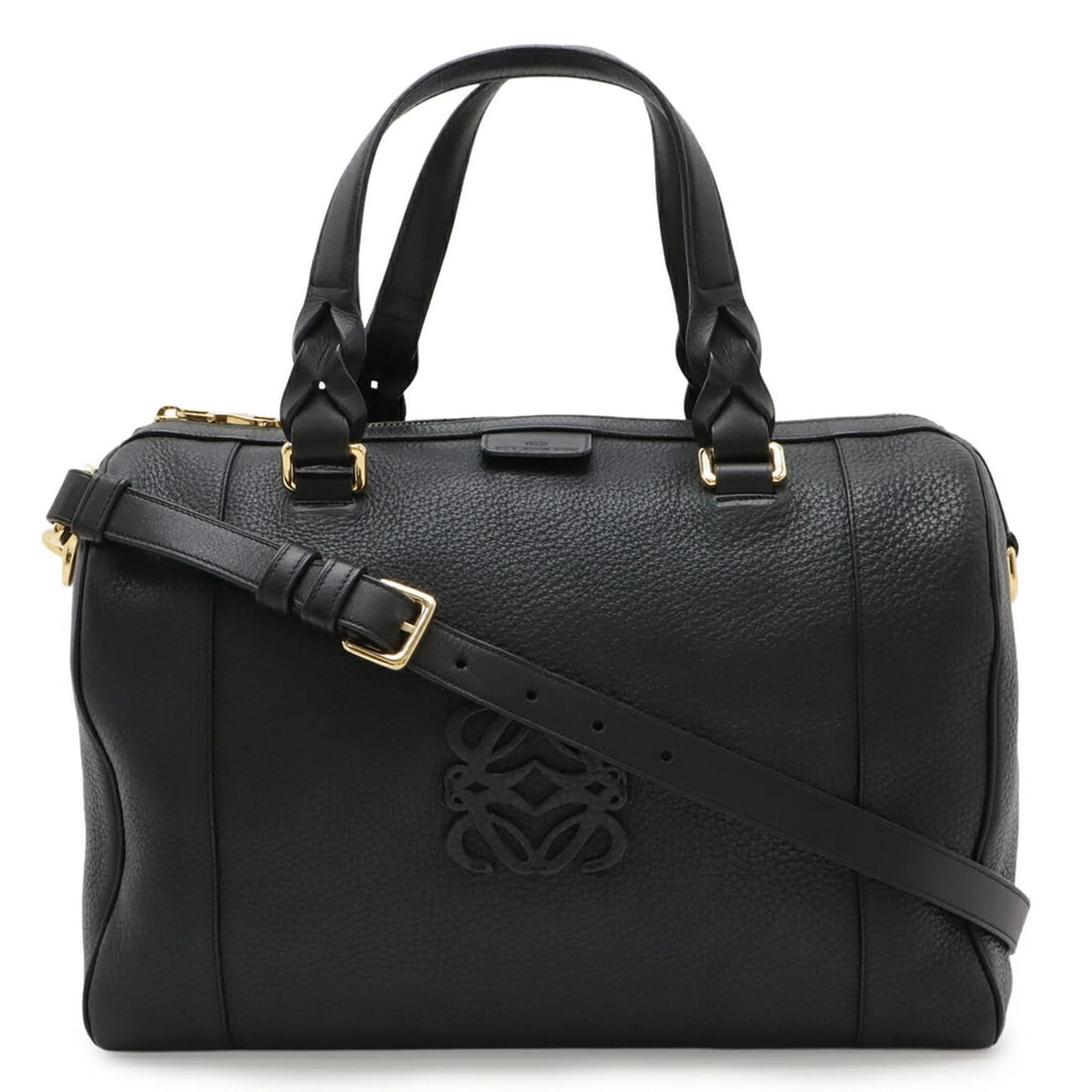 LOEWE FUSTA 31 HANDBAG/SHOULDER BAG IN BLACK: LOEWE Fusta 31 Handbag/Shoulder Bag in Black Brand: Loewe Type/Style: Handbag, Shoulder bag Material: Leather Color: Black Size: (HxWxD) 21.5cm x 32cm x 17.5cm / 8.46inch x 12.59inch x 6.88inch Ac