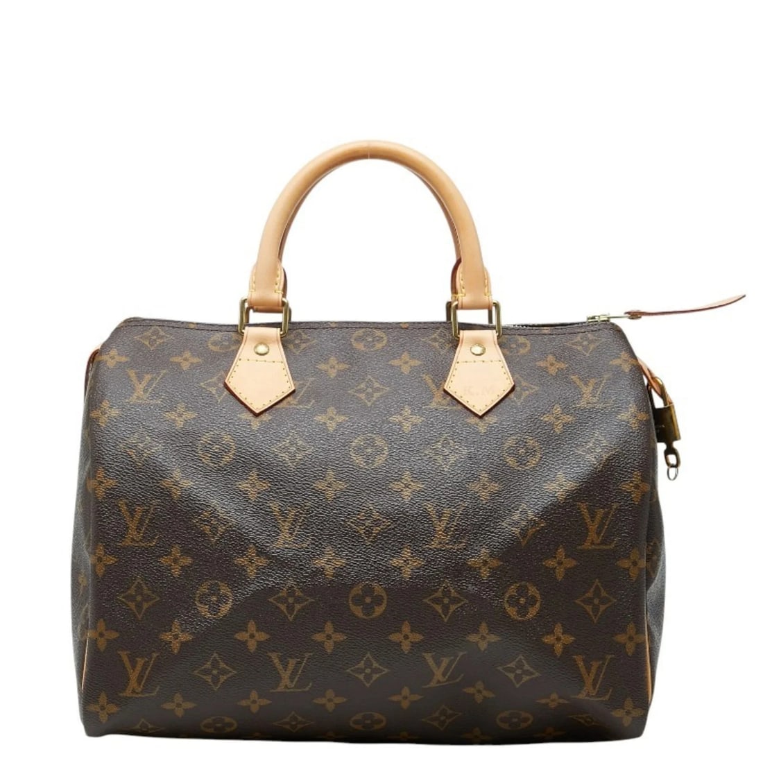LOUIS VUITTON MONOGRAM SPEEDY 30 HANDBAG: Louis Vuitton Monogram Speedy 30 Handbag Brand: Louis Vuitton Type/Style: Boston bag, Handbag Material: PVC , Leather Color: Brown Size: (HxWxD) 20cm x 30cm x 18cm / 7.87inch x 11.81inch x 7.08inch