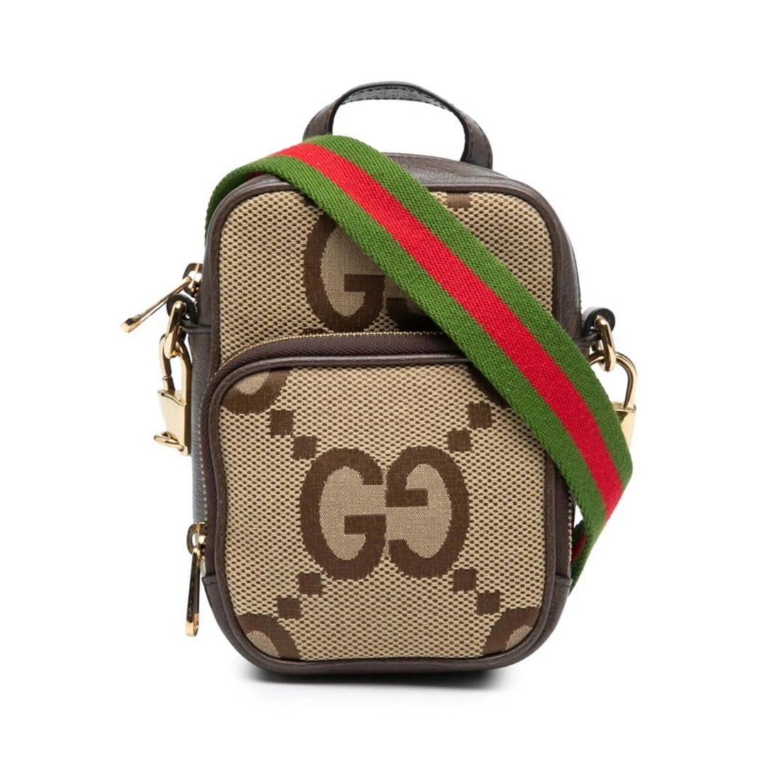 GUCCI JUMBO GG HANDBAG SHOULDER BAG: Gucci Jumbo GG Handbag Shoulder Bag Brand: Gucci Type/Style: Handbag, Shoulder bag Material: Canvas , Leather Color: Beige brown Size: (HxWxD) 16cm x 11cm x 7.5cm / 6.29inch x 4.33inch x 2.95inch