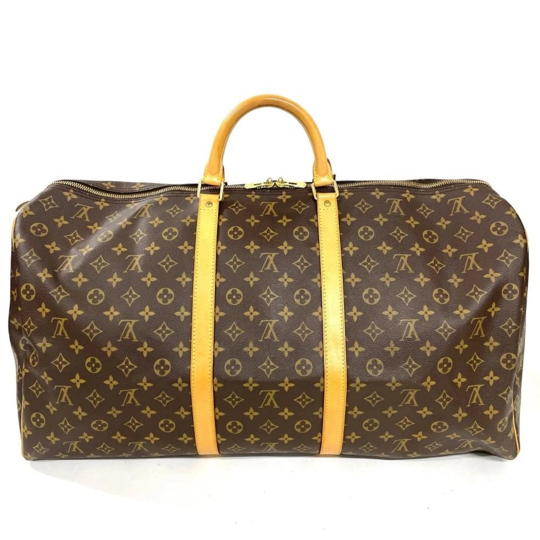 LOUIS VUITTON KEEPALL 60 BOSTON BAG, MONOGRAM CANVAS: Louis Vuitton Keepall 60 Boston Bag, Monogram Canvas Brand: Louis Vuitton Type/Style: Boston bag Material: Monogram , Canvas Color: Brown Size: (HxWxD) 31cm x 61cm x 27cm / 12.2inch x 24.01inch x
