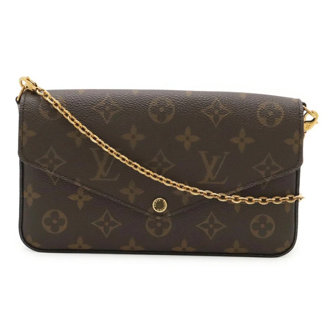 LOUIS VUITTON MONOGRAM POCHETTE FELICIE FELICE: LOUIS VUITTON Monogram Pochette Felicie Felice Brand: Louis Vuitton Type/Style: Pochette, Shoulder bag Material: Monogram Color: Fuchsia Size: (HxWxD) 12cm x 21cm x 3cm / 4.72inch x 8.26inch x 1.18inc
