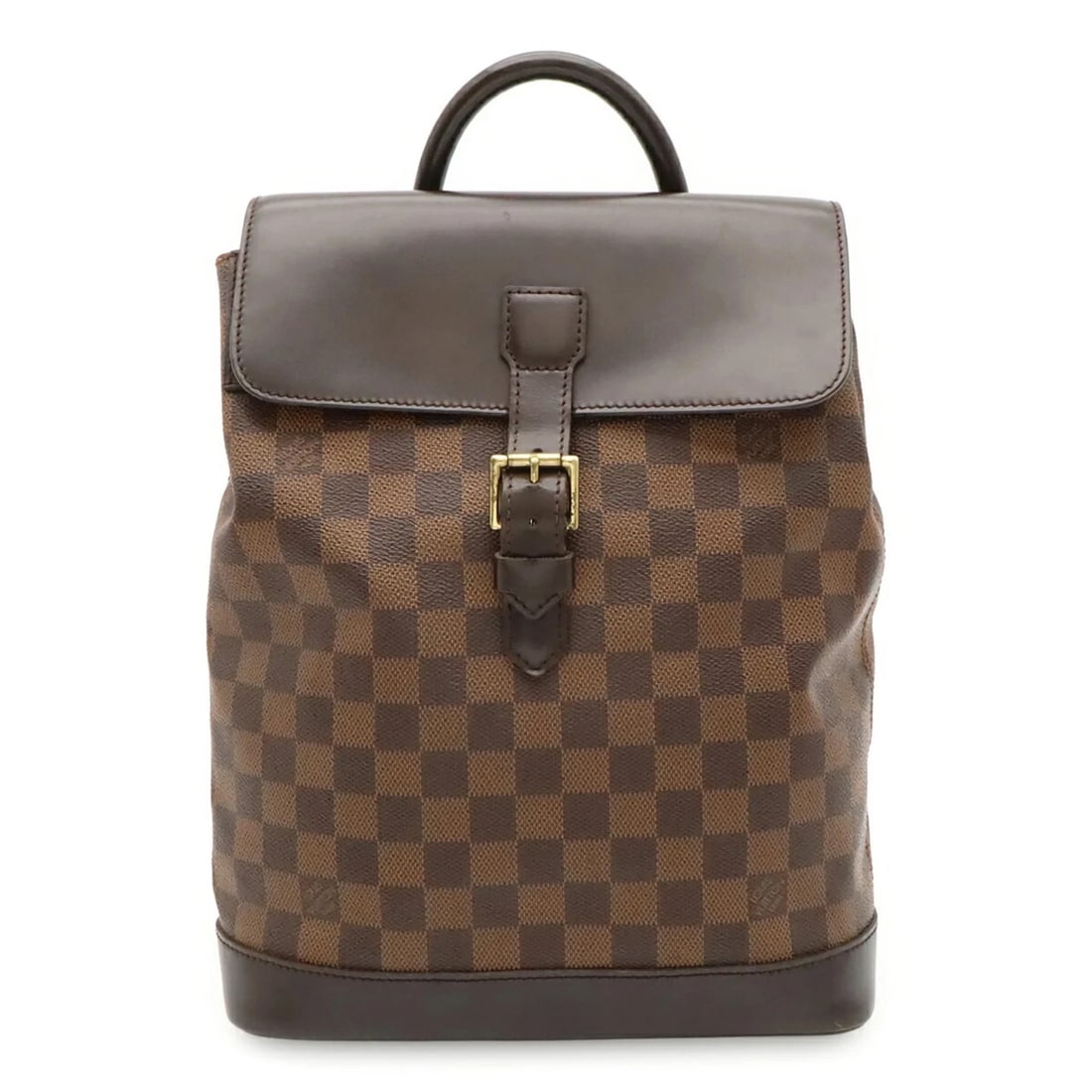 LOUIS VUITTON DAMIER SOHO BACKPACK/DAYPACK/SHOULDER BAG: LOUIS VUITTON Damier Soho Backpack/Daypack/Shoulder Bag Brand: Louis Vuitton Type/Style: Backpack, Shoulder bag Material: PVC Color: Brown, Damier Canvas Size: (HxWxD) 32cm x 24cm x 9.5cm / 12.59inch 