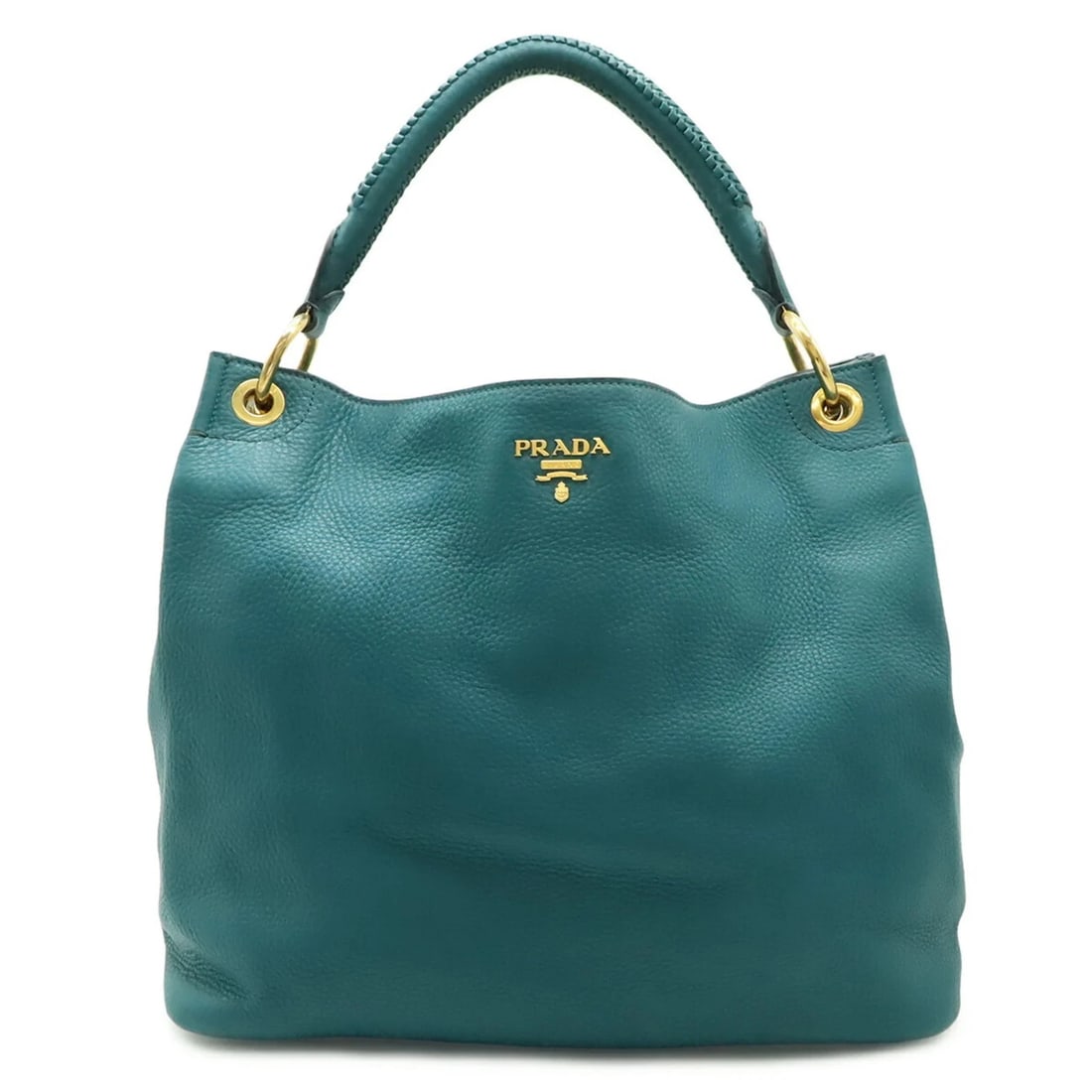 PRADA SHOULDER BAG HANDBAG LEATHER GREEN: Prada Shoulder Bag Handbag Leather Green Brand: Prada Type/Style: Handbag, Shoulder bag Material: Leather Color: Green Size: (HxWxD) 32cm x 37.5cm x 17.5cm / 12.59inch x 14.76inch x 6.88inch Acces