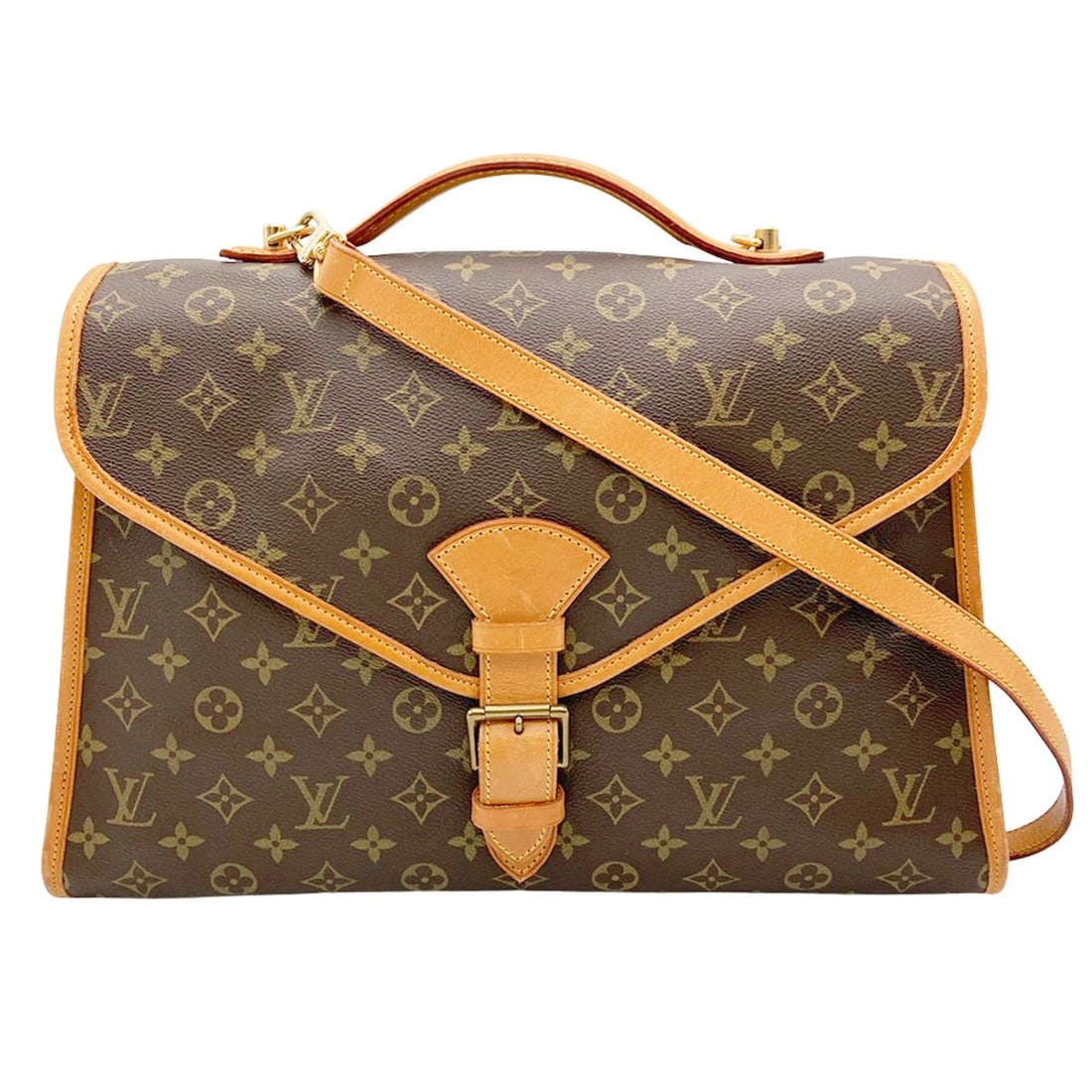 LOUIS VUITTON MONOGRAM BEVERLY HANDBAG: Louis Vuitton Monogram Beverly Handbag Brand: Louis Vuitton Type/Style: Handbag Material: Monogram Color: Brown Size: (HxWxD) 26.5cm x 39cm x 10cm / 10.43inch x 15.35inch x 3.93inch Accessories: N