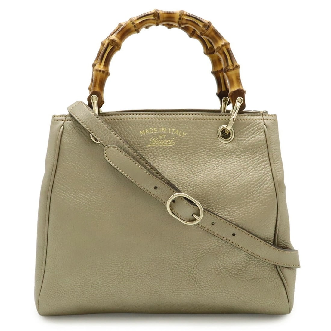GUCCI BAMBOO SMALL SHOPPER HANDBAG SHOULDER BAG: GUCCI Bamboo Small Shopper Handbag Shoulder Bag Brand: Gucci Type/Style: Handbag, Shoulder bag Material: Bamboo , Leather Color: Champagne gold Size: (HxWxD) 23cm x 28cm x 11.5cm / 9.05inch x 11.02inc