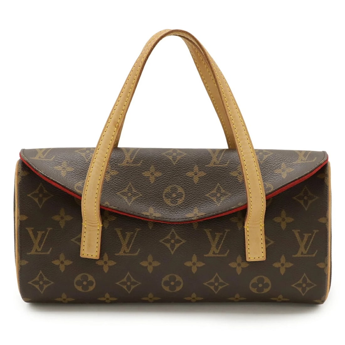 LOUIS VUITTON MONOGRAM SONATINE HANDBAG: LOUIS VUITTON Monogram Sonatine Handbag Brand: Louis Vuitton Type/Style: Handbag Material: Monogram Color: Black, Brown, Monogram Size: (HxWxD) 14cm x 27.5cm x 6cm / 5.51inch x 10.82inch x 2.36inch