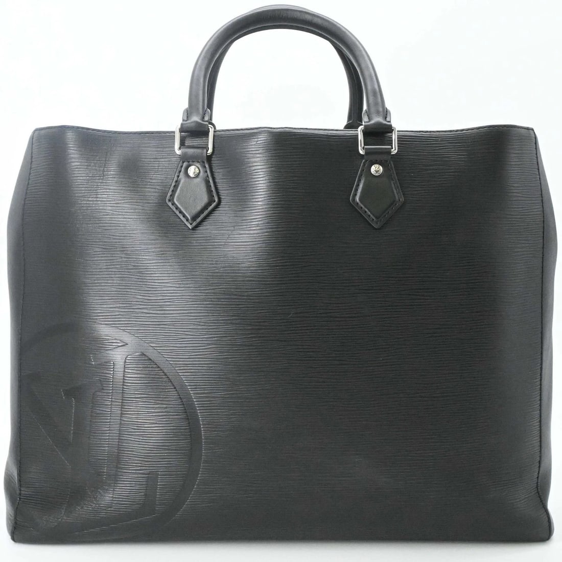 LOUIS VUITTON EPI GRAND SAC TOTE BAG BLACK: LOUIS VUITTON Epi Grand Sac Tote Bag Black Brand: Louis Vuitton Type/Style: Tote bag Material: Epi leather Color: Black Size: (HxWxD) 32cm x 41.5cm x 12cm / 12.59inch x 16.33inch x 4.72inch