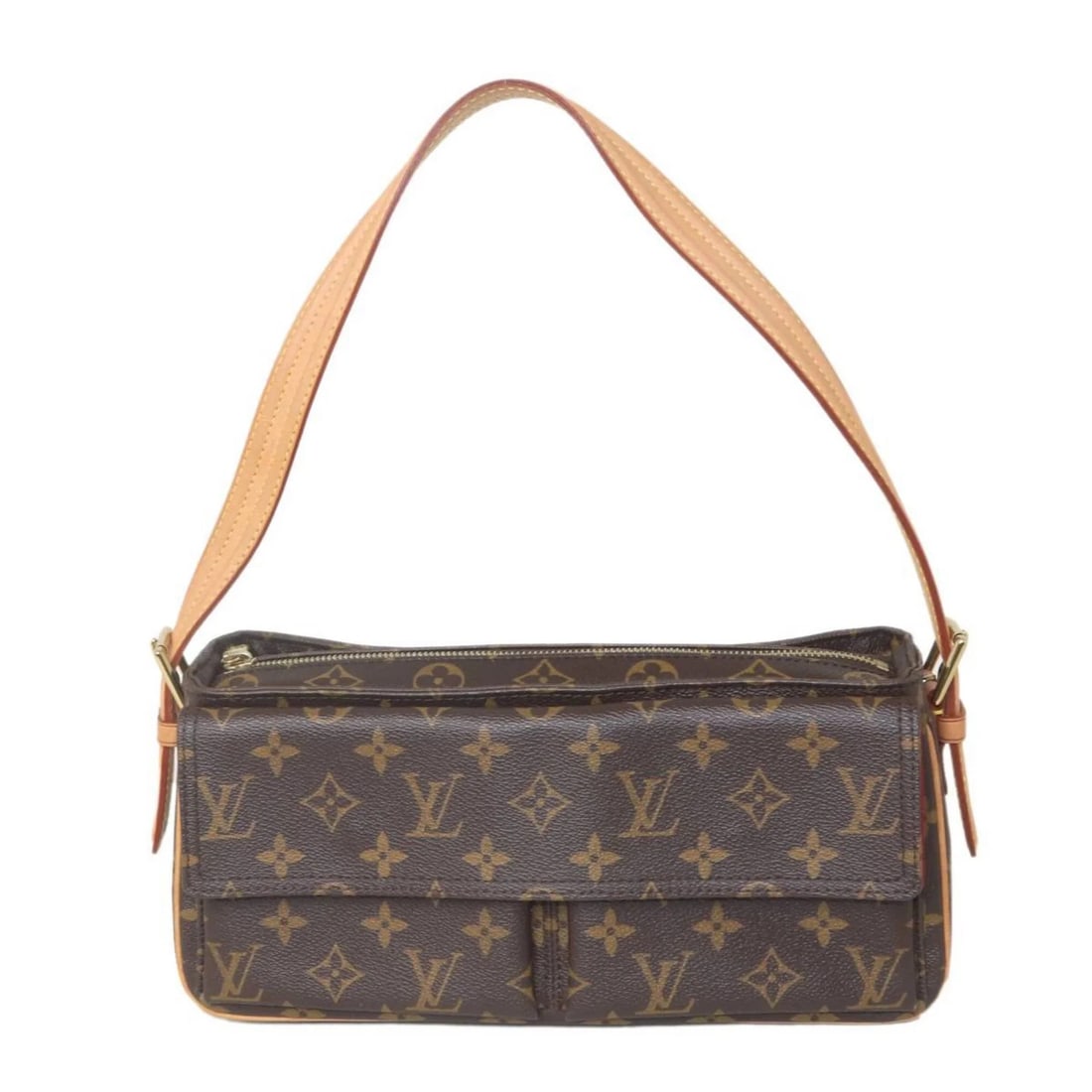 LOUIS VUITTON VIVACITE MM HANDBAG, MONOGRAM BROWN - 2