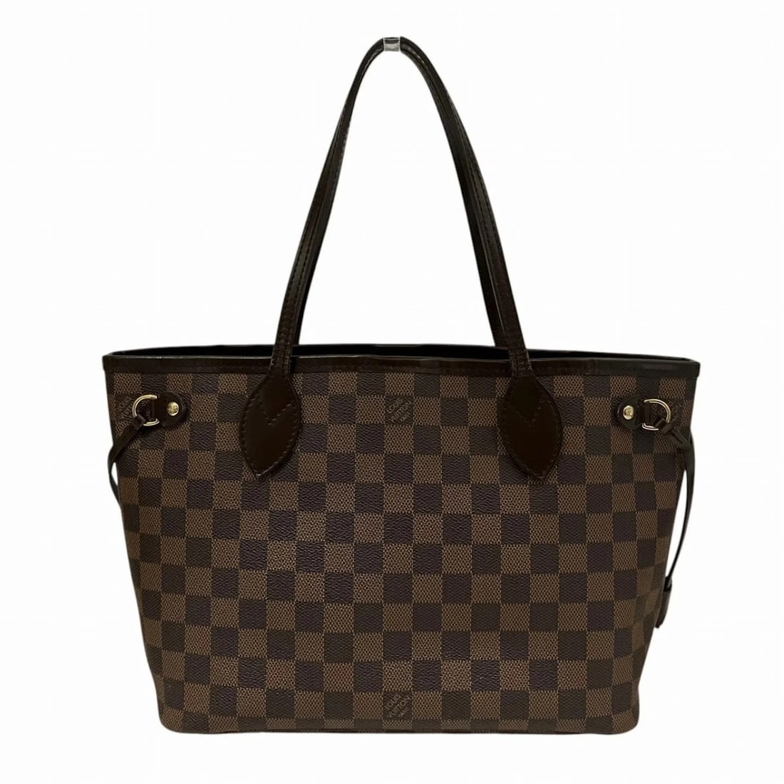 LOUIS VUITTON NEVERFULL PM TOTE BAG, DAMIER TOILE LEATHER: Louis Vuitton Neverfull PM Tote Bag, Damier Toile Leather Brand: Louis Vuitton Type/Style: Tote bag Material: None Color: Brown Size: (HxWxD) 22cm x 29cm x 13cm / 8.66inch x 11.41inch x 5.11inch