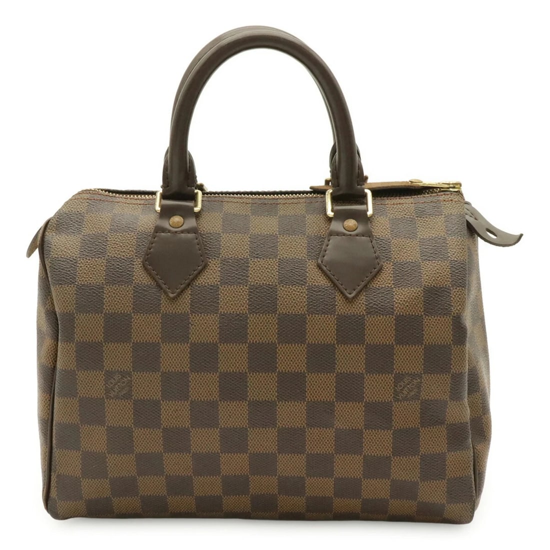 LOUIS VUITTON DAMIER SPEEDY 25 HANDBAG: LOUIS VUITTON Damier Speedy 25 Handbag Brand: Louis Vuitton Type/Style: Handbag Material: PVC Color: Brown, Damier Canvas Size: (HxWxD) 18.5cm x 25.5cm x 14.5cm / 7.28inch x 10.03inch x 5.7inch