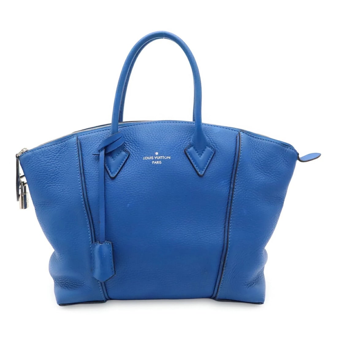 LOUIS VUITTON PARNASSEA LOCKIT PM HANDBAG: LOUIS VUITTON Parnassea Lockit PM Handbag Brand: Louis Vuitton Type/Style: Handbag Material: Leather Color: Blue Size: (HxWxD) 25cm x 12cm / 9.84inch x 4.72inch Accessories: None Accessories Notice: