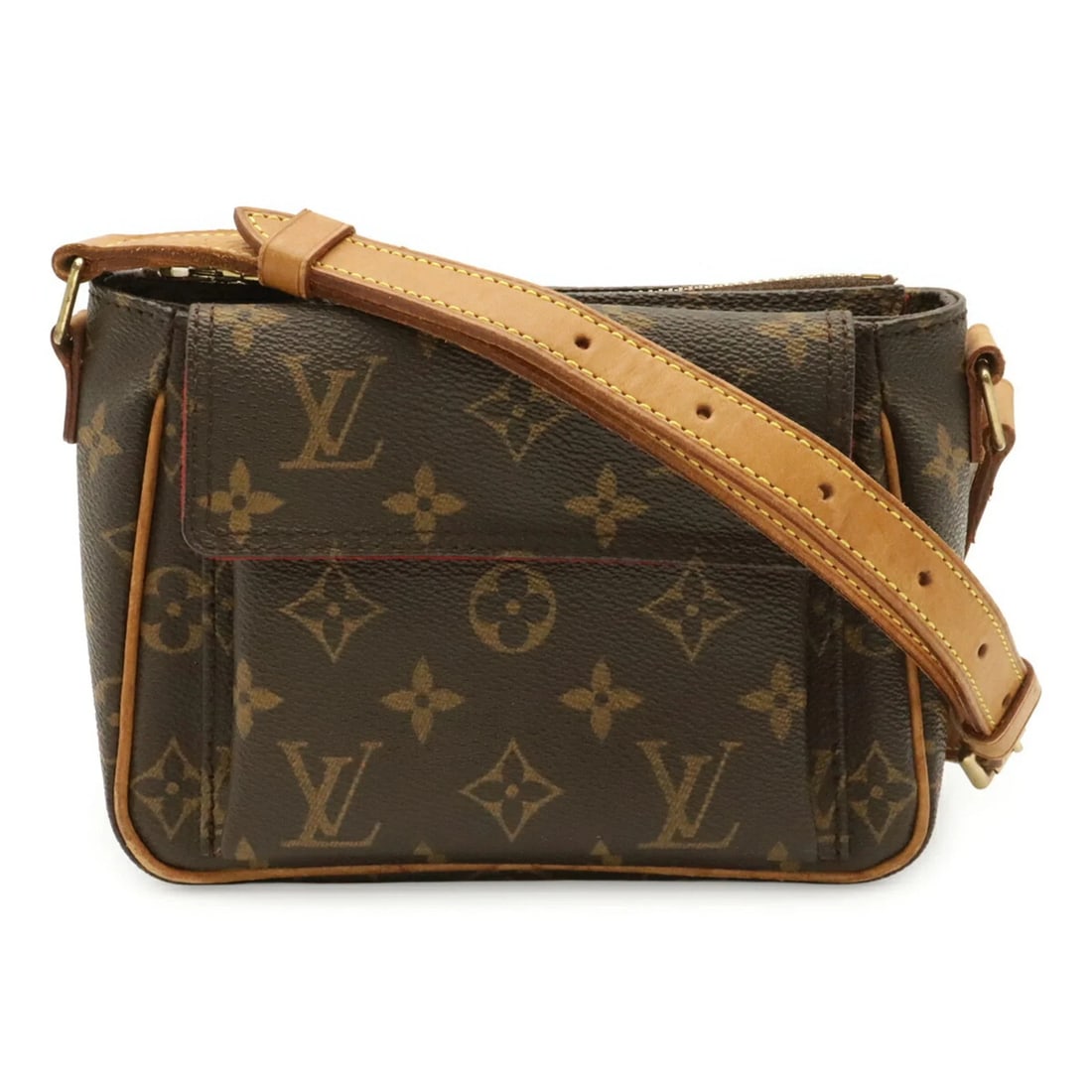 LOUIS VUITTON MONOGRAM VIVACITE PM SHOULDER BAG: LOUIS VUITTON Monogram Vivacite PM Shoulder Bag Brand: Louis Vuitton Type/Style: Pochette, Shoulder bag Material: Monogram , Canvas Color: Brown Size: (HxWxD) 13.5cm x 18cm x 9cm / 5.31inch x 7.08inch