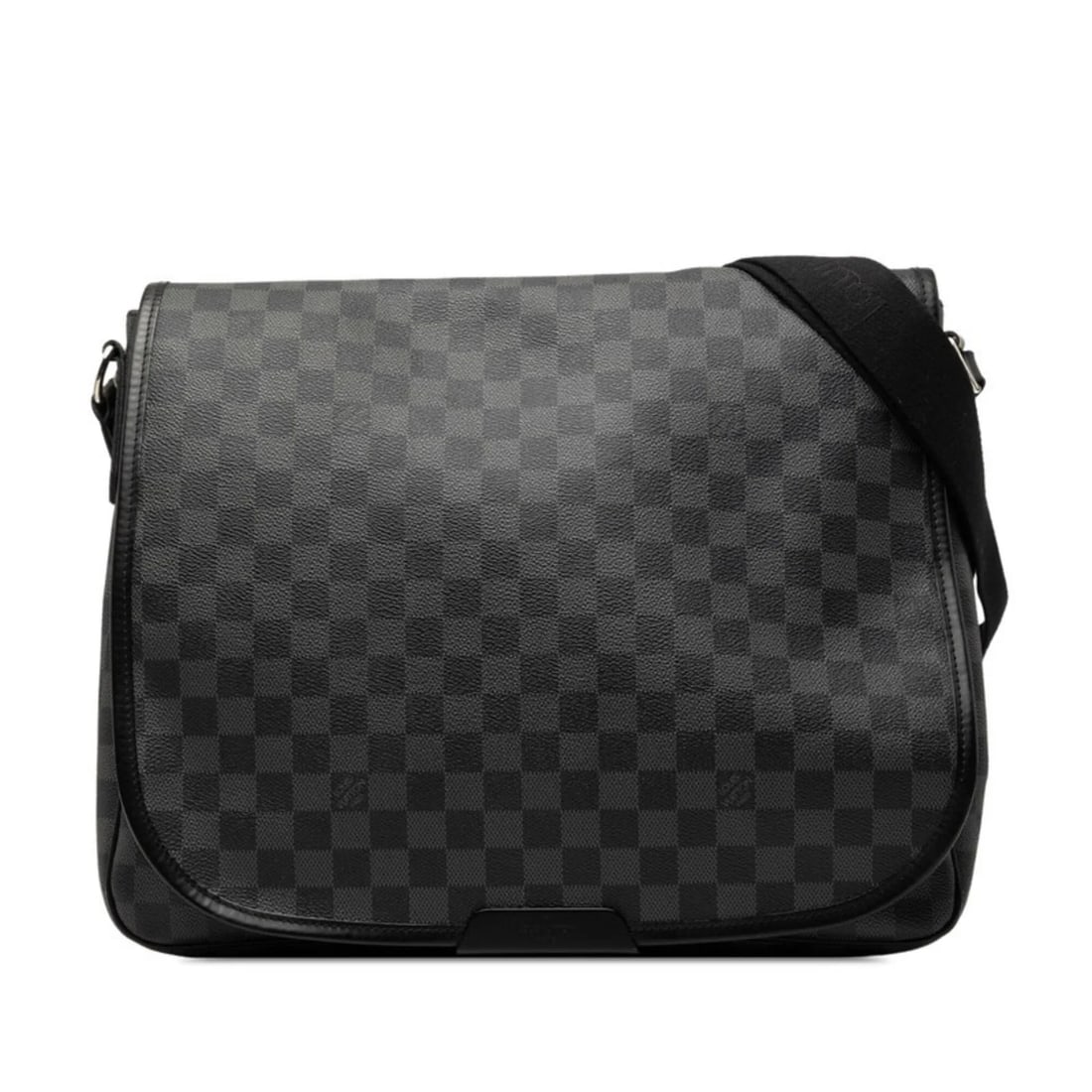 LOUIS VUITTON DAMIER GRAPHITE DANIEL CROSSBODY SHOULDER BAG: Louis Vuitton Damier Graphite Daniel Crossbody Shoulder Bag Brand: Louis Vuitton Type/Style: Shoulder bag Material: PVC , Leather Color: Black Size: (HxWxD) 33.5cm x 36.5cm x 7cm / 13.18inch x