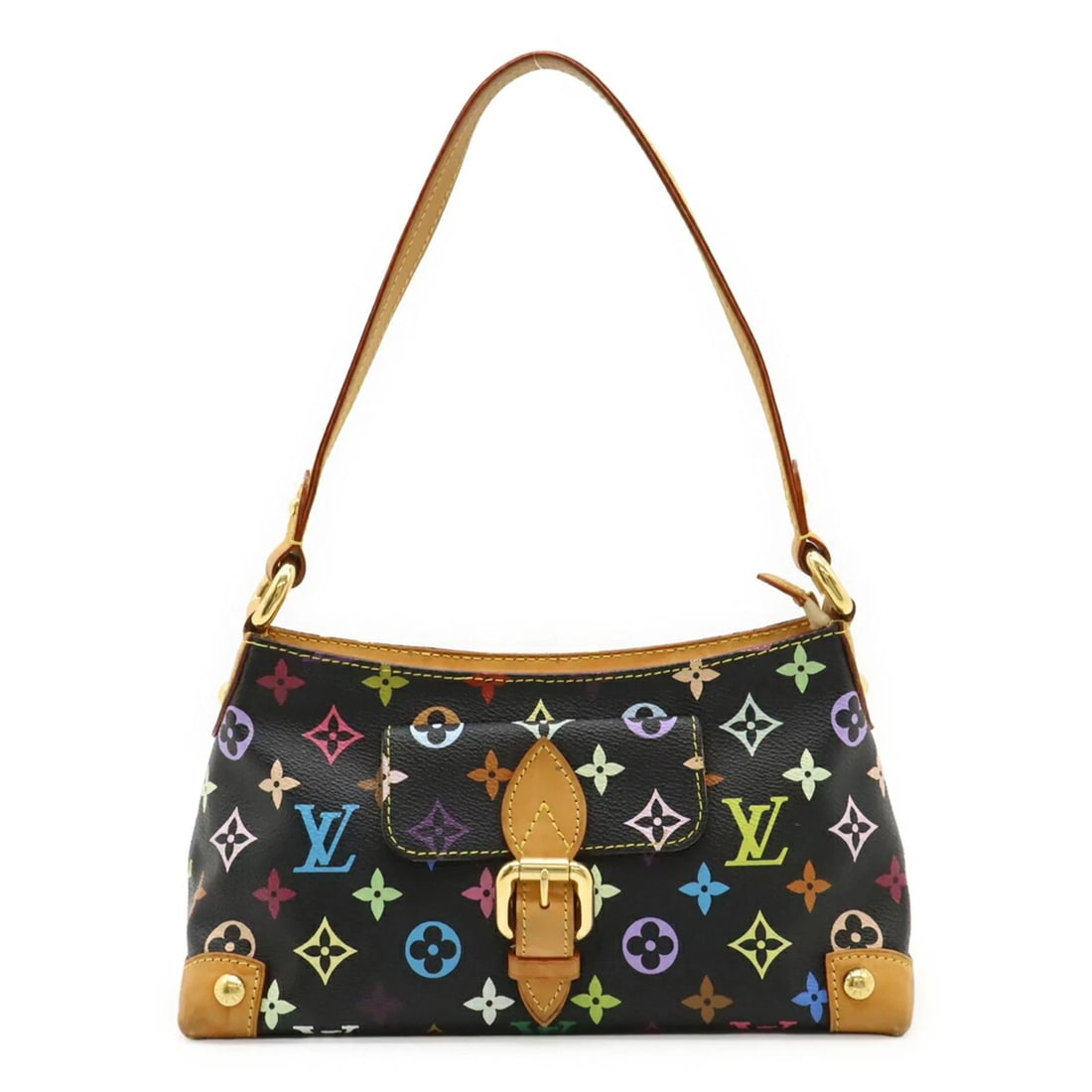 LOUIS VUITTON MONOGRAM MULTICOLOR ELIZA SHOULDER BAG: LOUIS VUITTON Monogram Multicolor Eliza Shoulder Bag Brand: Louis Vuitton Type/Style: Handbag, Shoulder bag Material: Monogram , Canvas Color: Noir Size: (HxWxD) 13.5cm x 27cm x 10cm / 5.31inch x