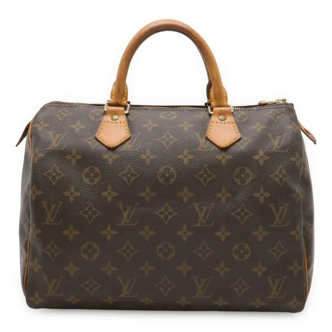 LOUIS VUITTON MONOGRAM SPEEDY 30 HANDBAG: LOUIS VUITTON Monogram Speedy 30 Handbag Brand: Louis Vuitton Type/Style: Boston bag, Handbag Material: Monogram , Canvas , PVC , Coated canvas Color: Brown Size: (HxWxD) 22cm x 30.5cm x 17.5cm / 8.66