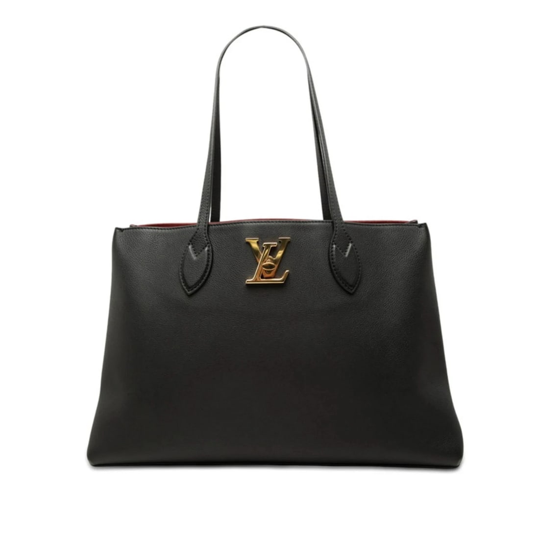 LOUIS VUITTON LOCKME SHOPPER TOTE BAG HANDBAG: Louis Vuitton Lockme Shopper Tote Bag Handbag Brand: Louis Vuitton Type/Style: Handbag, Tote bag Material: Leather Color: Black Size: (HxWxD) 26cm x 40cm x 14cm / 10.23inch x 15.74inch x 5.51inch