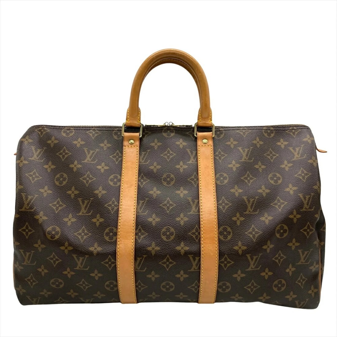 LOUIS VUITTON KEEPALL 45 BOSTON BAG, MONOGRAM CANVAS: Louis Vuitton Keepall 45 Boston Bag, Monogram Canvas Brand: Louis Vuitton Type/Style: Boston bag Material: Monogram , Canvas Color: Brown Size: (HxWxD) 28cm x 46cm x 21cm / 11.02inch x 18.11inch x