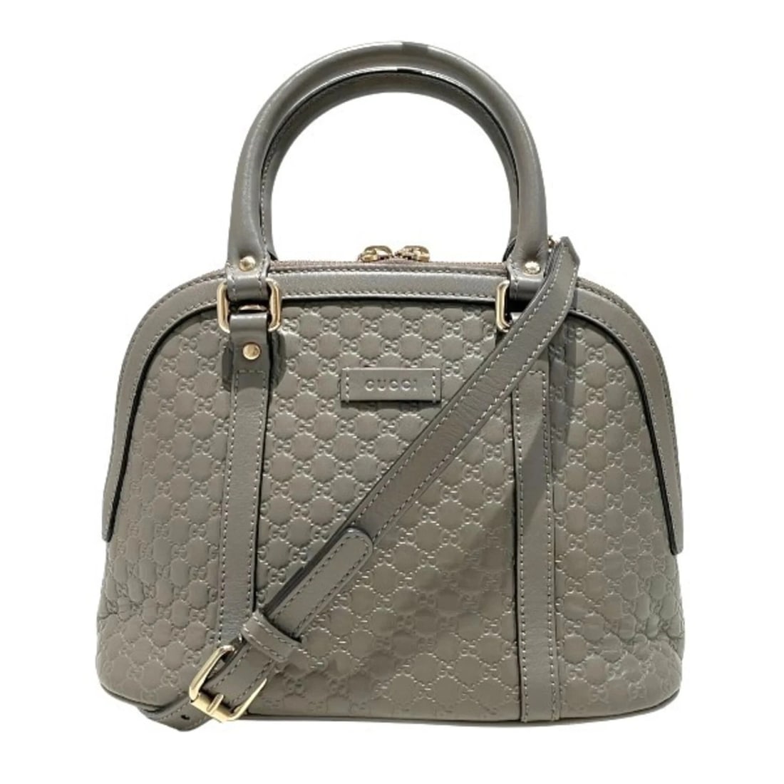 GUCCI MICROGUCCISSIMA 2-WAY HANDBAG SHOULDER BAG: Gucci Microguccissima 2-Way Handbag Shoulder Bag Brand: Gucci Type/Style: Handbag, Shoulder bag Material: Leather Color: Gray Size: (HxWxD) 18.5cm x 24cm x 12cm / 7.28inch x 9.44inch x 4.72inch