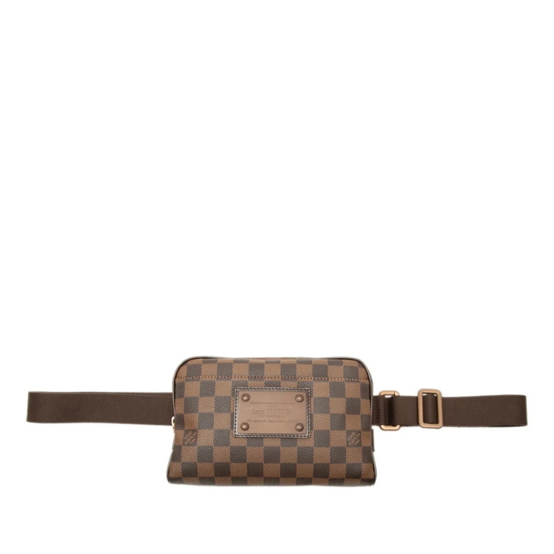 LOUIS VUITTON DAMIER BUM BAG BROOKLYN BODY WAIST SHOULDER BAG: Louis Vuitton Damier Bum Bag Brooklyn Body Waist Shoulder bag Brand: Louis Vuitton Type/Style: Shoulder bag, Sling bag Material: PVC , Leather Color: Brown Size: (HxWxD) 14cm x 21cm x 4.5cm /