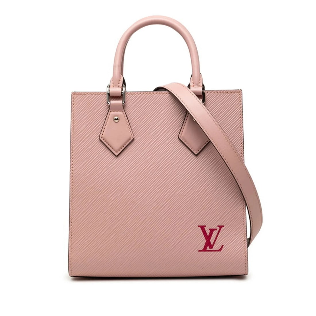 LOUIS VUITTON EPI SAC PLAT BB HANDBAG SHOULDER BAG: Louis Vuitton Epi Sac Plat BB Handbag Shoulder Bag Brand: Louis Vuitton Type/Style: Handbag, Shoulder bag Material: Leather Color: Pink, Rose ballerine Size: (HxWxD) 22cm x 21.5cm x 8.5cm / 8.66inch