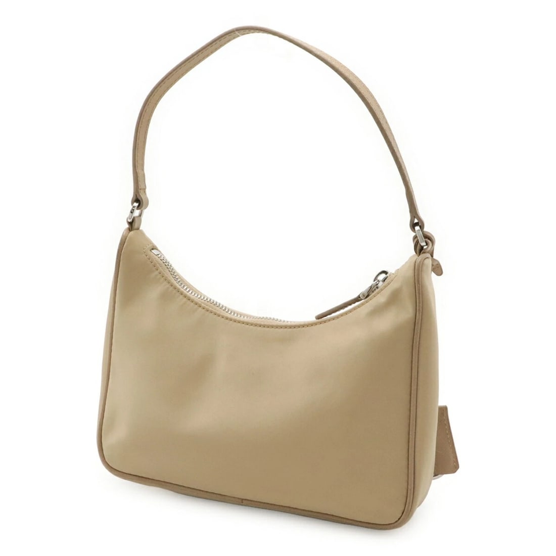 PRADA TRIANGLE HANDBAG NYLON BEIGE - 3