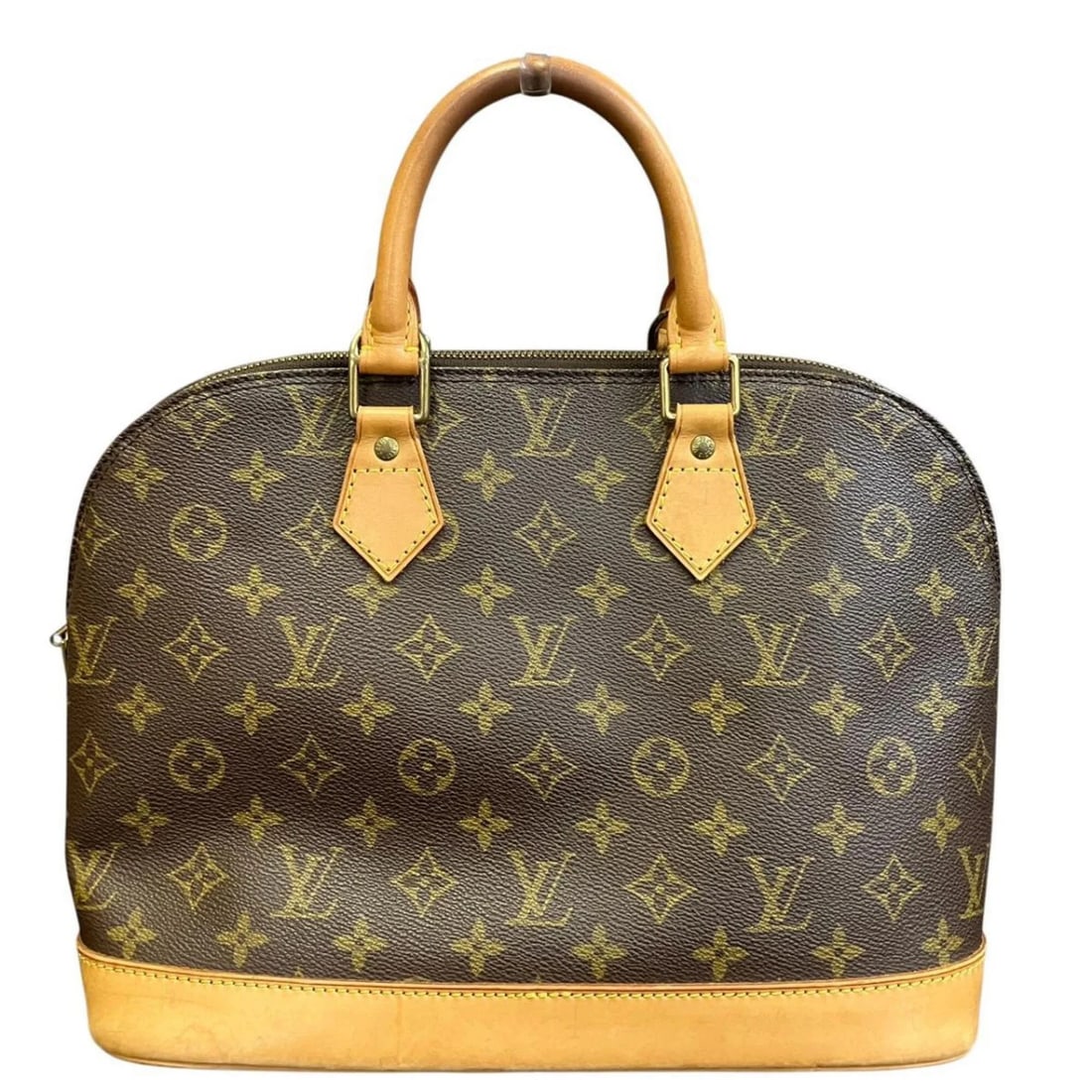LOUIS VUITTON ALMA HANDBAG, MONOGRAM CANVAS: Louis Vuitton Alma handbag, Monogram canvas Brand: Louis Vuitton Type/Style: Handbag Material: Monogram Color: Brown Size: (HxWxD) 24cm x 30cm x 15cm / 9.44inch x 11.81inch x 5.9inch Accessories: