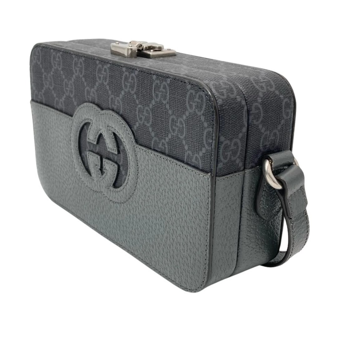 GUCCI CUTOUT INTERLOCKING G SHOULDER BAG - 2