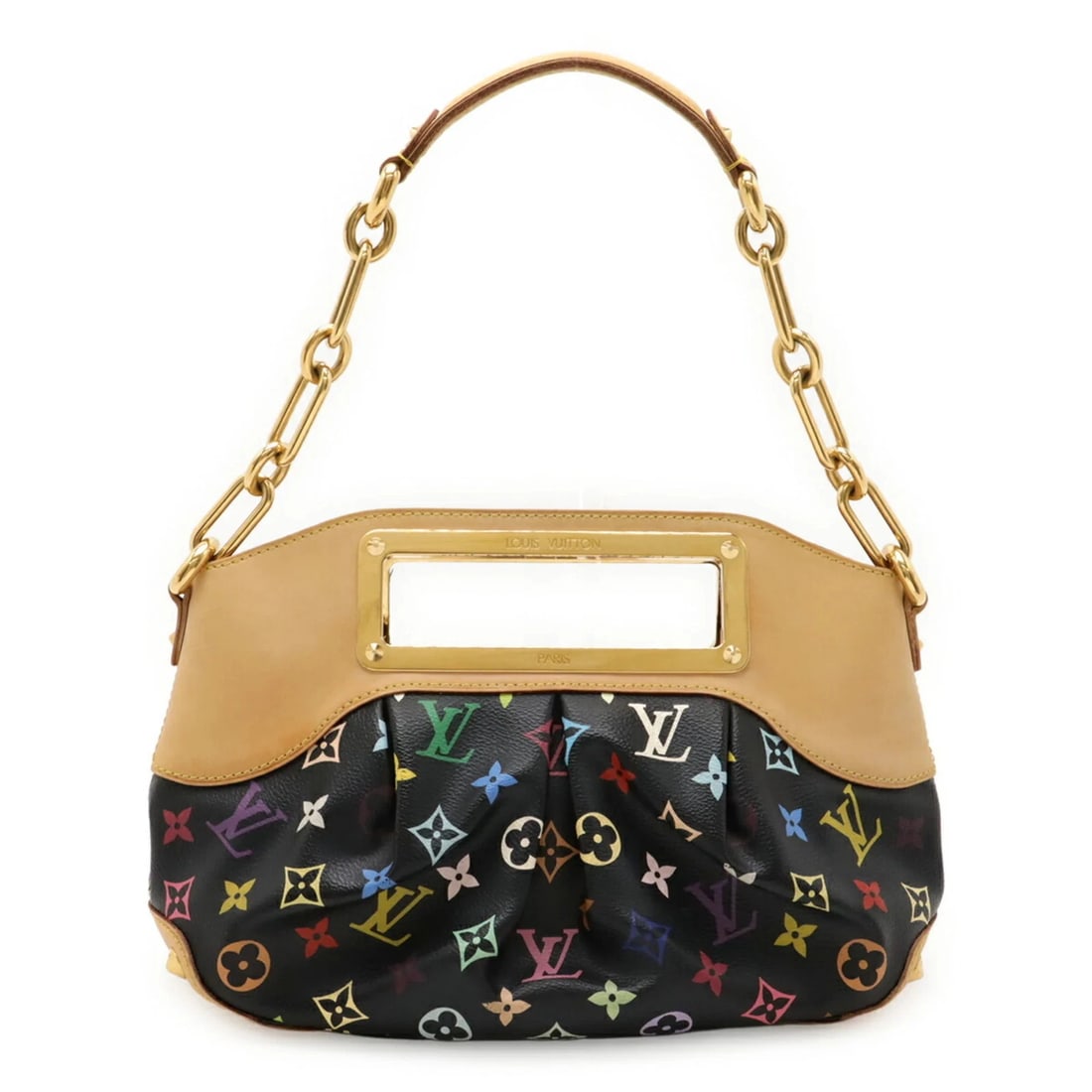 LOUIS VUITTON MONOGRAM MULTICOLORE JUDY PM HANDBAG: LOUIS VUITTON Monogram Multicolore Judy PM Handbag Brand: Louis Vuitton Type/Style: Handbag, Shoulder bag Material: Monogram Multicolore Color: Black, Noir Size: (HxWxD) 21cm x 32cm x 9cm / 8.26inch