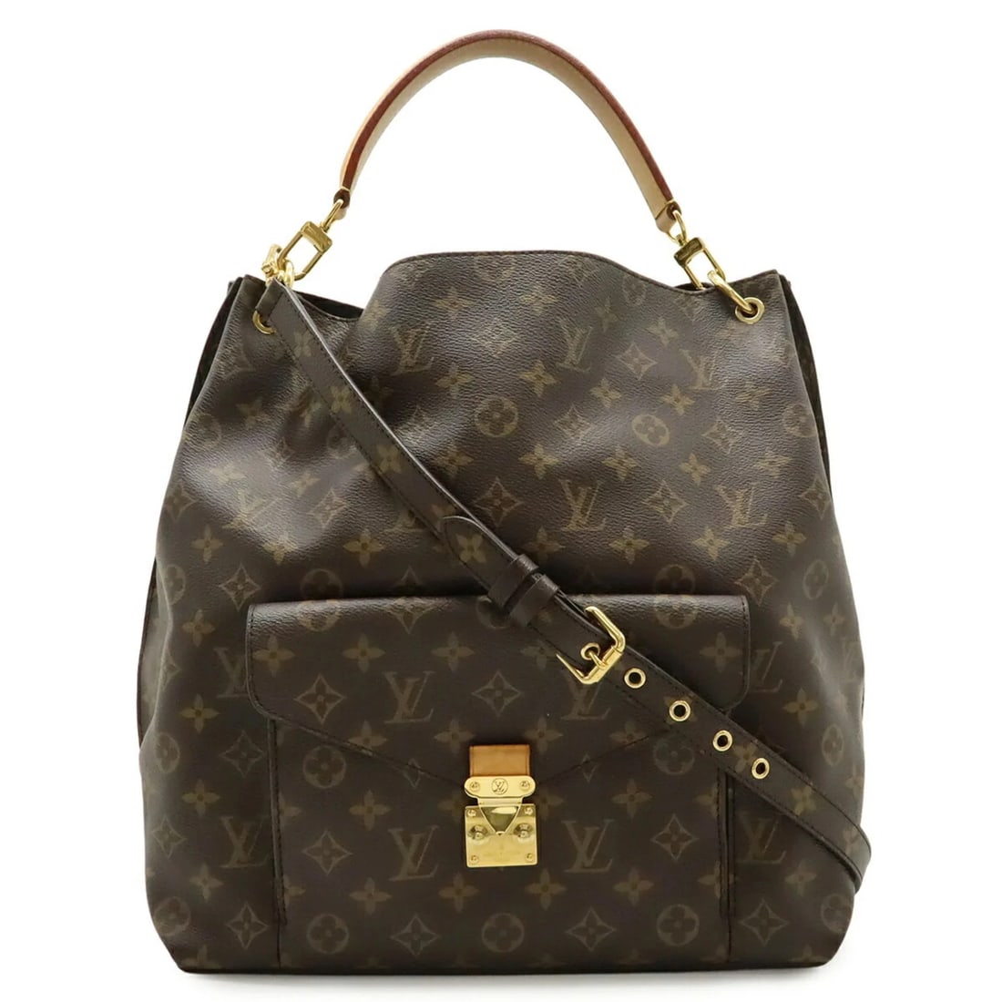 LOUIS VUITTON MONOGRAM METIS SHOULDER BAG: LOUIS VUITTON Monogram Metis Shoulder Bag Brand: Louis Vuitton Type/Style: Handbag, Shoulder bag Material: Monogram Color: Brown, Monogram Size: (HxWxD) 34.5cm x 30.5cm x 13.5cm / 13.58inch x 12inch x