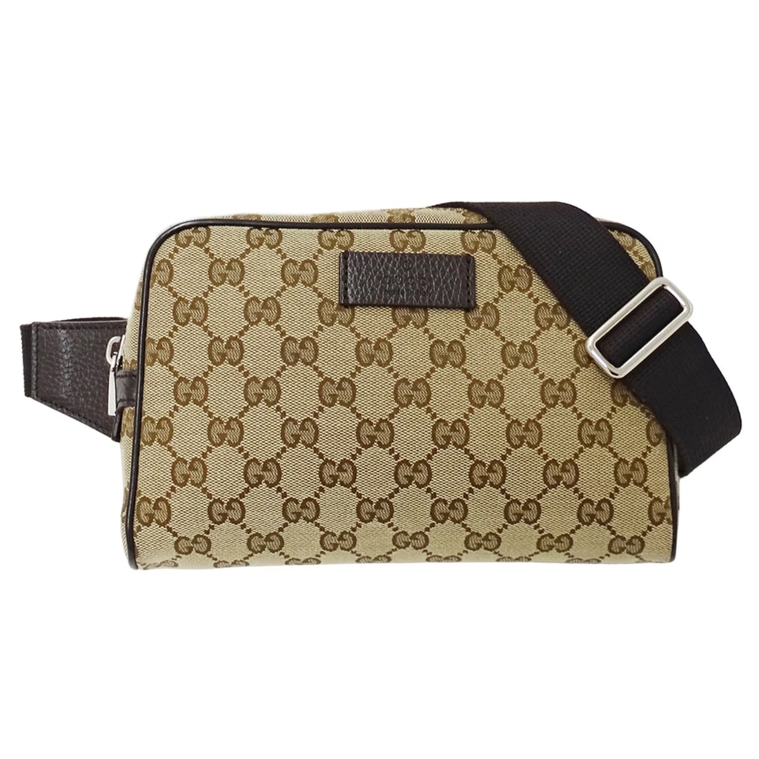 GUCCI HANDBAG BODY BAG WAIST: Gucci Handbag Body Bag Waist Brand: Gucci Type/Style: Handbag, Sling bag Material: GG Supreme , Canvas Color: Beige, Brown Size: (HxWxD) 14cm x 22.5cm x 4.5cm / 5.51inch x 8.85inch x 1.77inch Acce