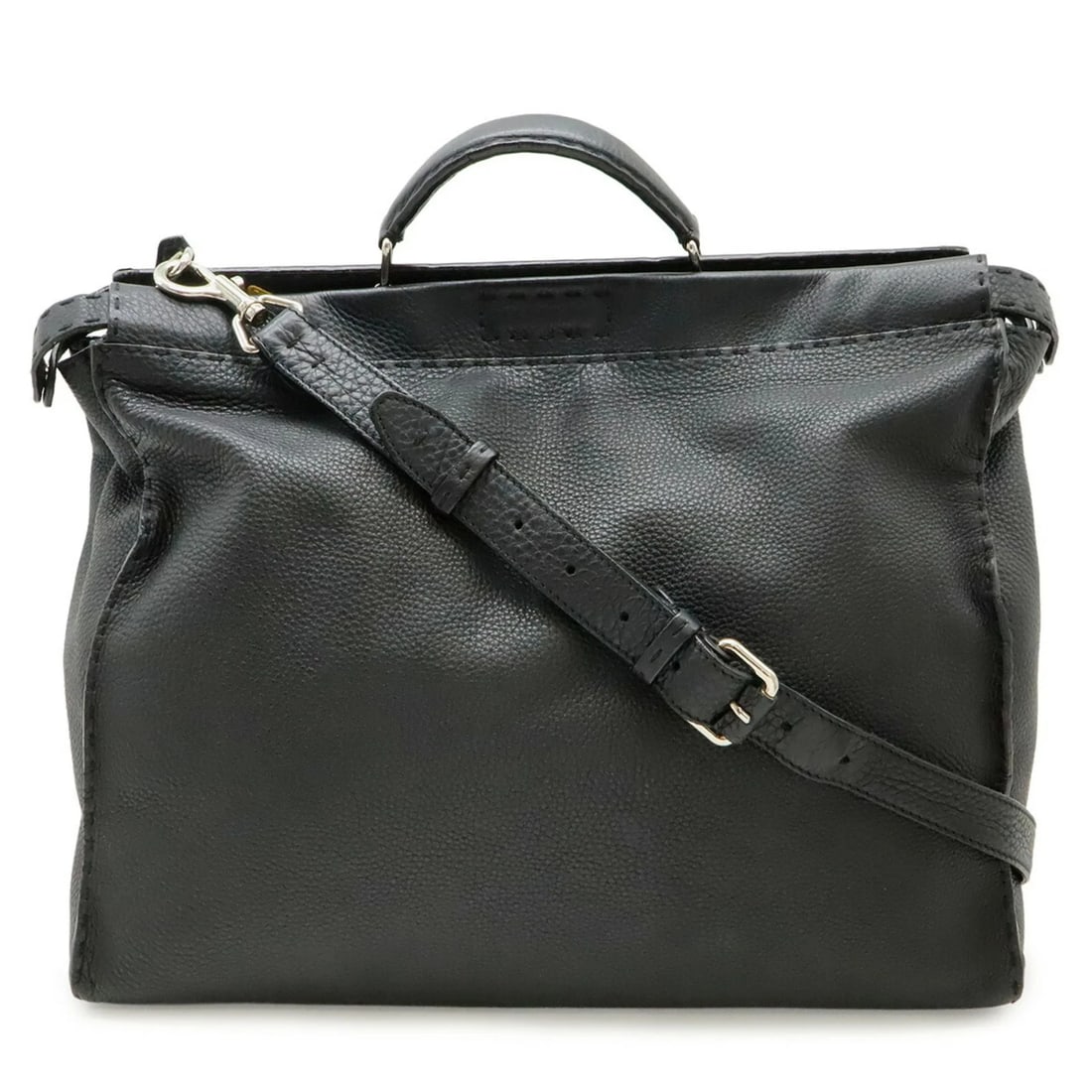 FENDI MONSTER BUGS SELLERIA PEEKABOO TOTE BAG: FENDI Monster Bugs Selleria Peekaboo Tote Bag Brand: Fendi Type/Style: Shoulder bag, Tote bag Material: Leather Color: Black Size: (HxWxD) 37.5cm x 42.5cm x 17cm / 14.76inch x 16.73inch x 6.69inch