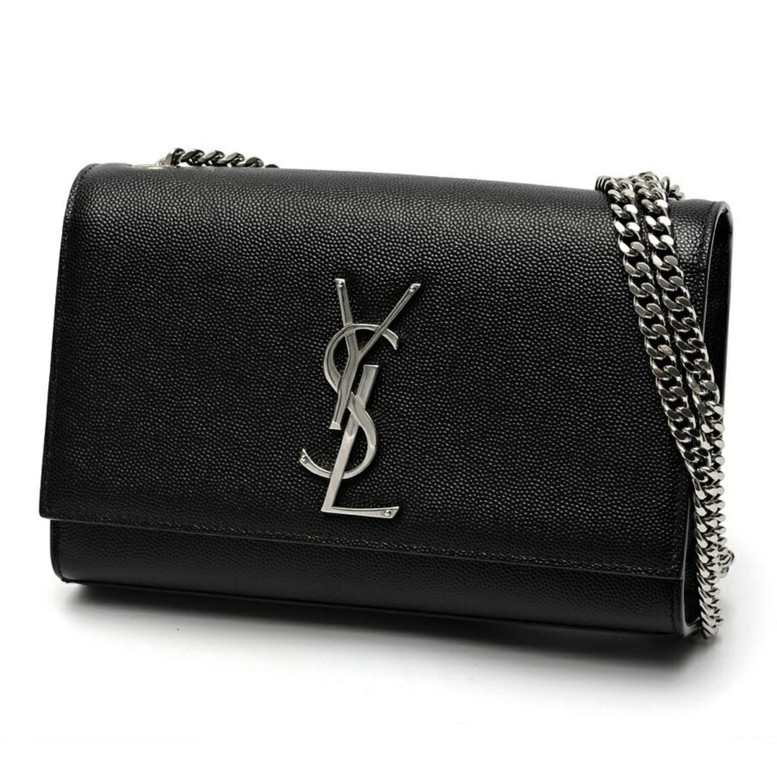 SAINT LAURENT KATE SMALL CHAIN SHOULDER BAG: Saint Laurent Kate Small Chain Shoulder Bag Brand: Saint Laurent Type/Style: Shoulder bag Material: Leather Color: Black Size: (HxWxD) 12.5cm x 20cm x 5cm / 4.92inch x 7.87inch x 1.96inch