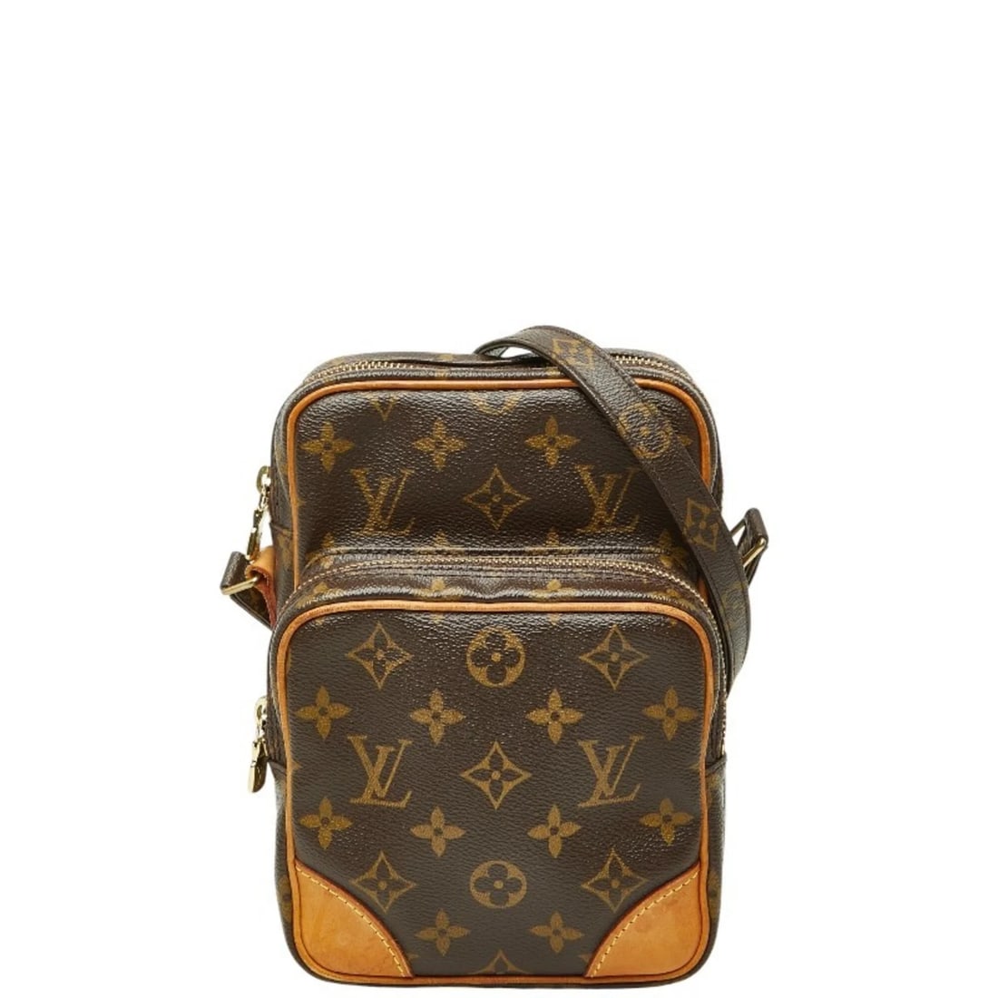 LOUIS VUITTON MONOGRAM CROSSBODY SHOULDER BAG: Louis Vuitton Monogram Crossbody Shoulder Bag Brand: Louis Vuitton Type/Style: Shoulder bag Material: PVC , Leather Color: Brown, Monogram Size: (HxWxD) 20.5cm x 15cm x 8.5cm / 8.07inch x 5.9inch x