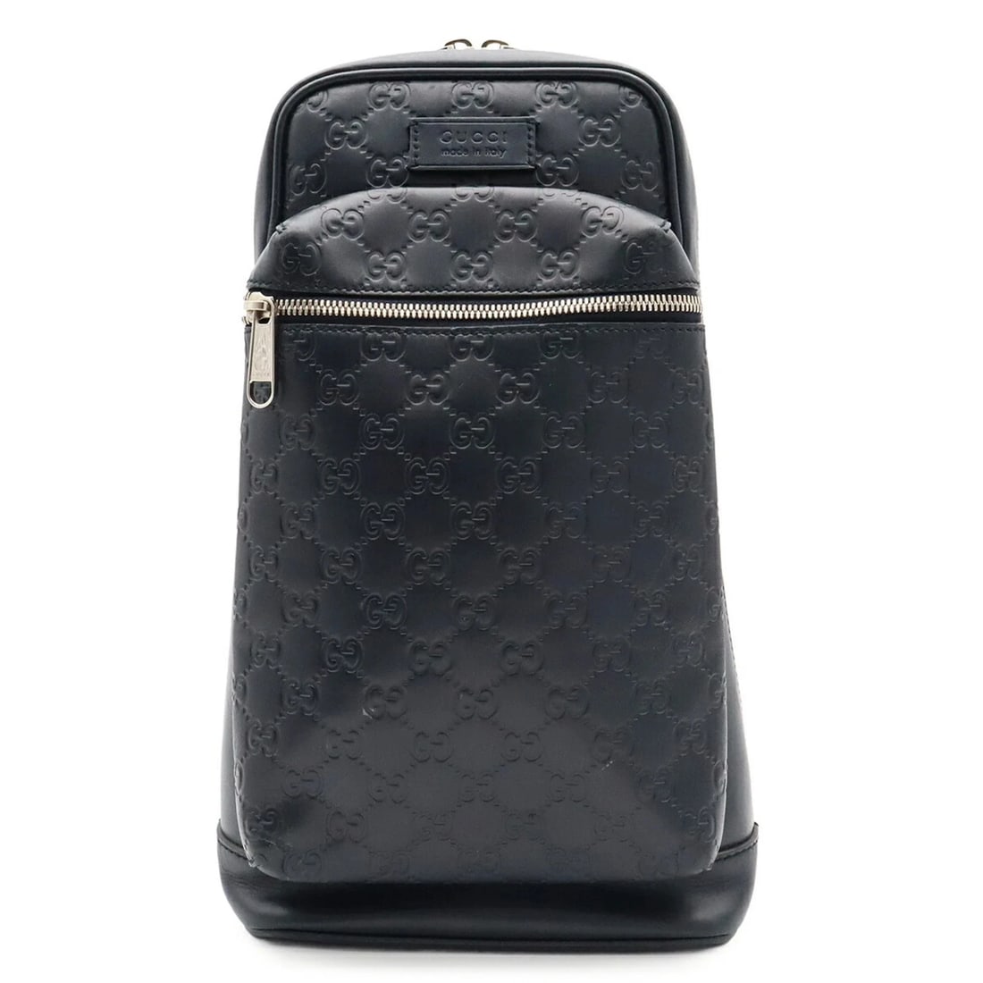 GUCCI SSIMA CROSSBODY BAG, SLING SHOULDER LEATHER: Gucci ssima Crossbody Bag, Sling Shoulder Leather Brand: Gucci Type/Style: Shoulder bag, Sling bag Material: Leather Color: Navy Size: (HxWxD) 35cm x 20cm x 9cm / 13.77inch x 7.87inch x 3.54inch