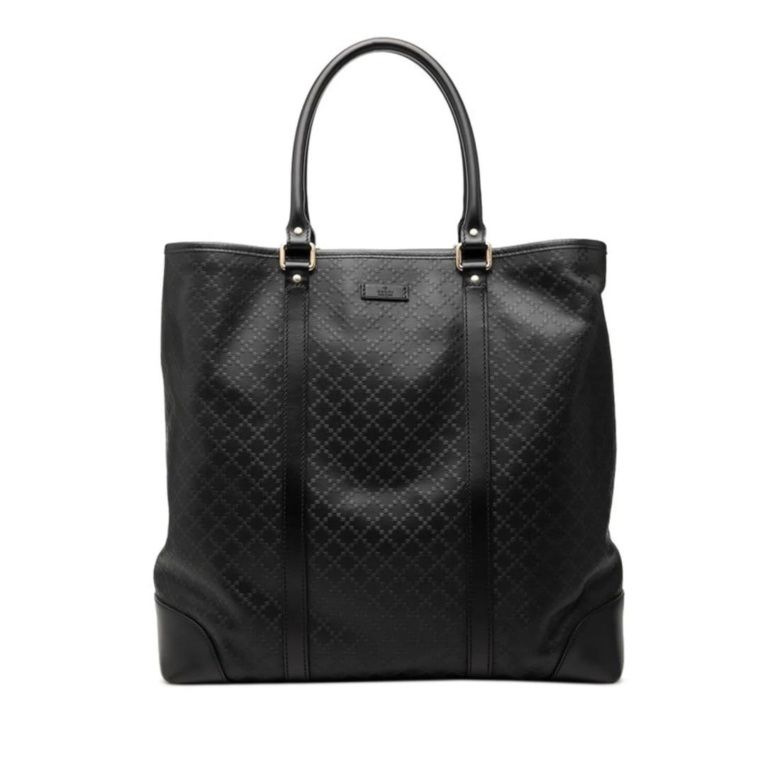 GUCCI DIAMANTE TOTE BAG: Gucci Diamante Tote Bag Brand: Gucci Type/Style: Shoulder bag, Tote bag Material: PVC , Leather Color: Black Size: (HxWxD) 38cm x 38cm x 12.5cm / 14.96inch x 14.96inch x 4.92inch Accessories: None