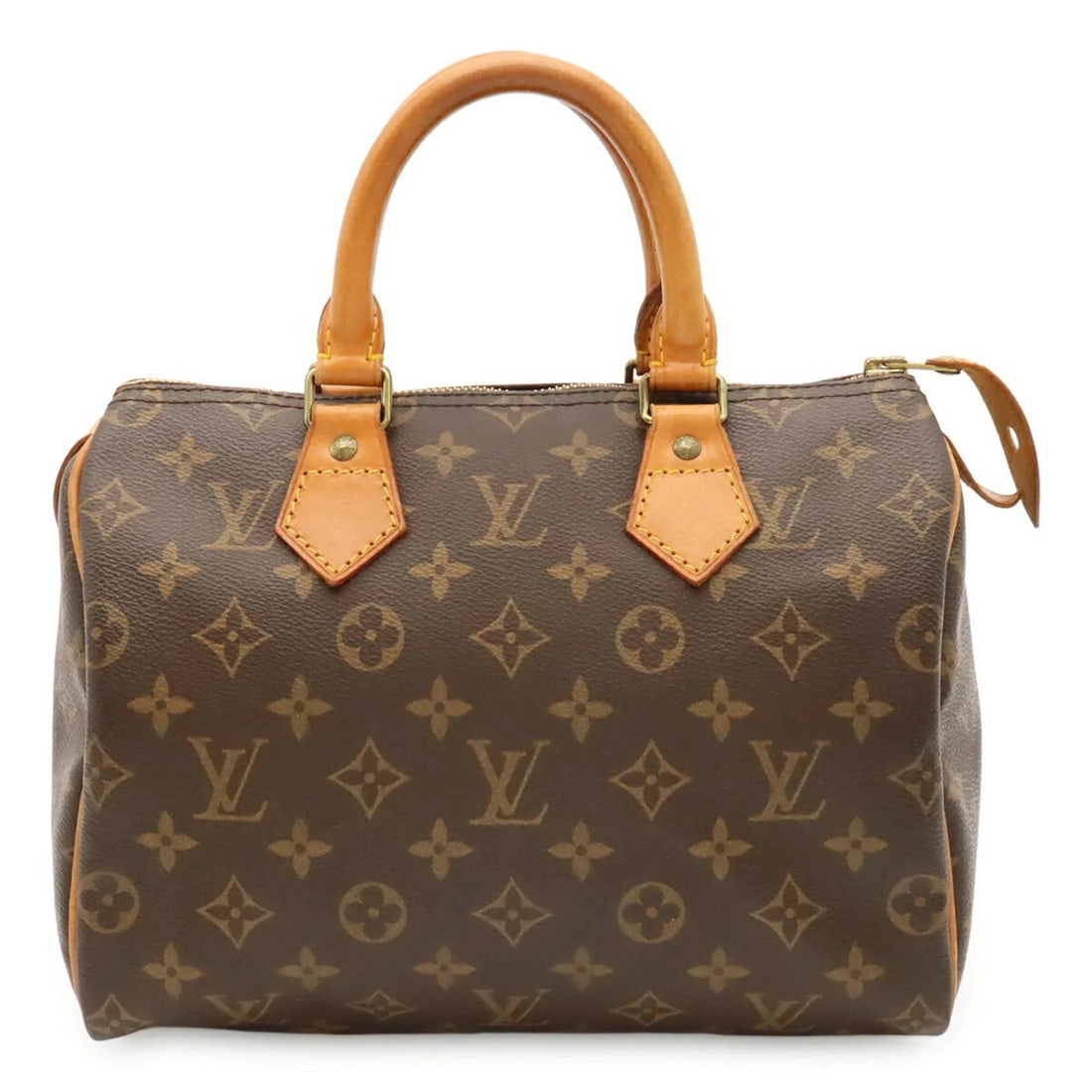 LOUIS VUITTON MONOGRAM SPEEDY 25 HANDBAG: LOUIS VUITTON Monogram Speedy 25 Handbag Brand: Louis Vuitton Type/Style: Handbag Material: Monogram Color: Brown, Monogram Size: (HxWxD) 18.5cm x 25.5cm x 14.5cm / 7.28inch x 10.03inch x 5.7inch