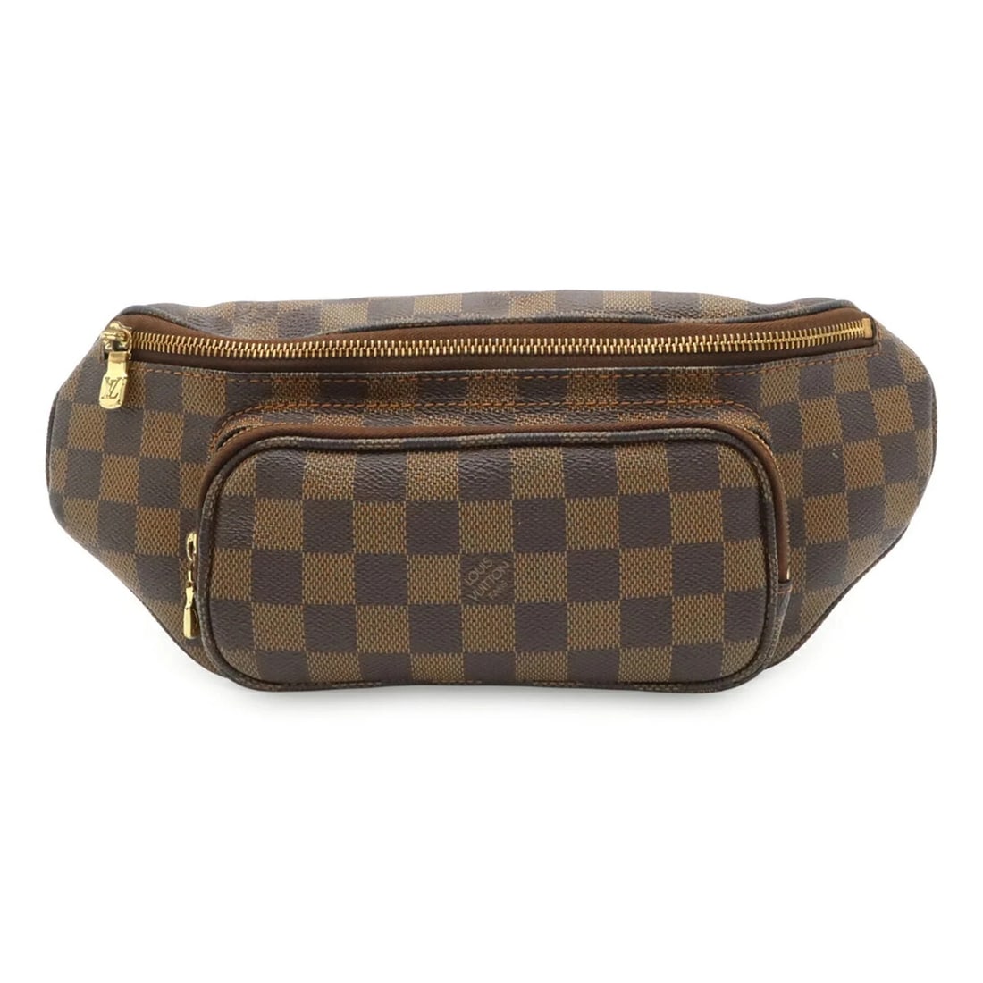 LOUIS VUITTON DAMIER MELVILLE BUMBAG WAIST BAG: LOUIS VUITTON Damier Melville Bumbag Waist Bag Brand: Louis Vuitton Type/Style: Fanny pack, Pouch Material: Damier Canvas Color: Brown, Damier Canvas, White Size: (HxWxD) 14.5cm x 31.5cm / 5.7inch x