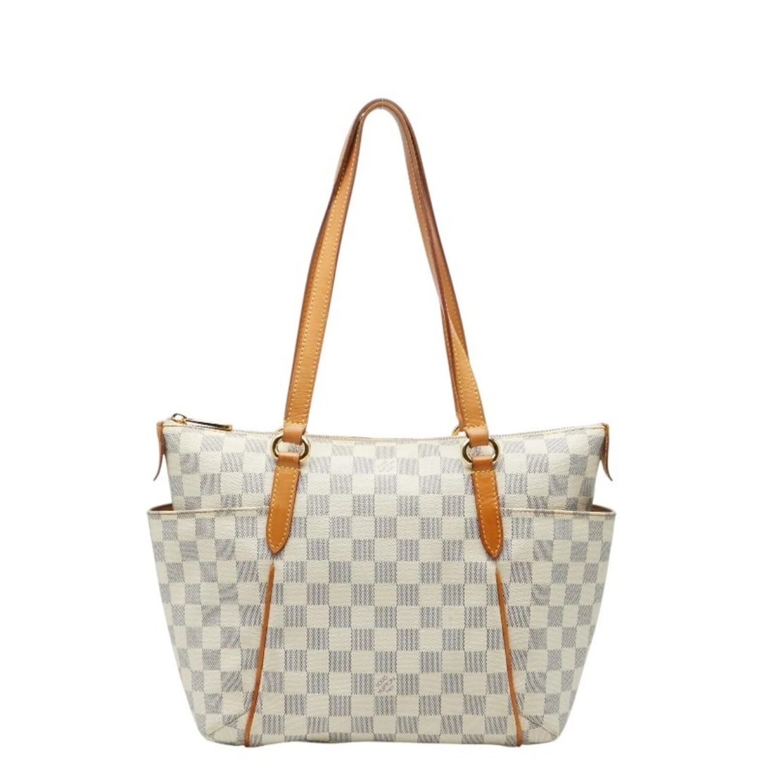 LOUIS VUITTON DAMIER AZUR TOTALLY PM TOTE BAG: Louis Vuitton Damier Azur Totally PM Tote Bag Brand: Louis Vuitton Type/Style: Tote bag Material: PVC , Leather Color: White Size: (HxWxD) 23.5cm x 28cm x 11cm / 9.25inch x 11.02inch x 4.33inch