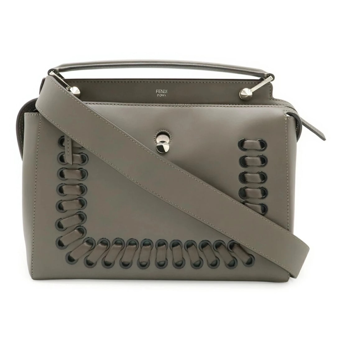 FENDI HANDBAG/SHOULDER BAG: FENDI Handbag/Shoulder Bag Brand: Fendi Type/Style: Handbag, Pouch, Shoulder bag Material: Leather Color: Gray Size: (HxWxD) 25cm x 30cm x 14cm / 9.84inch x 11.81inch x 5.51inch Accessories: None