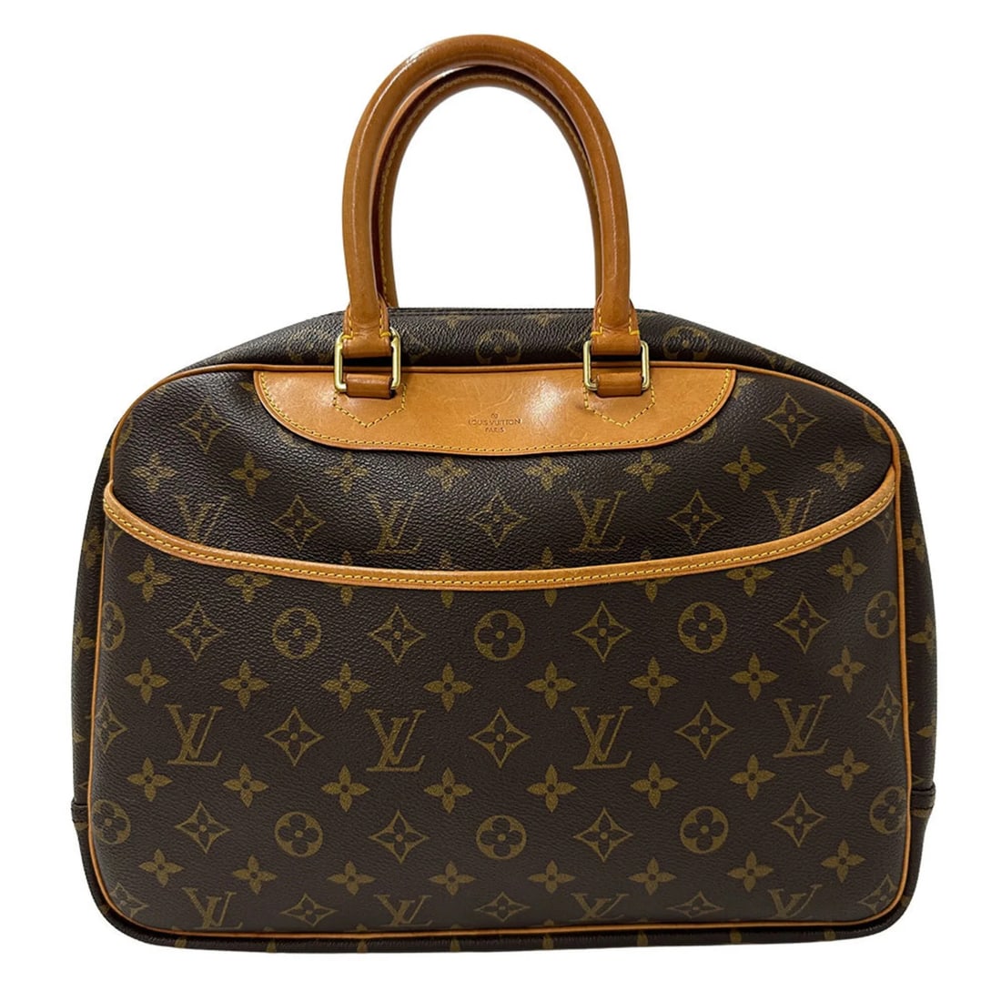 LOUIS VUITTON MONOGRAM HANDBAG: LOUIS VUITTON Monogram Handbag Brand: Louis Vuitton Type/Style: Handbag Material: None Color: Brown Size: (HxWxD) 24cm x 34cm x 14cm / 9.44inch x 13.38inch x 5.51inch Accessories: None Accessories