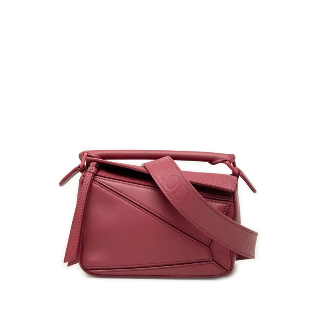 LOEWE ANAGRAM PUZZLE MINI HANDBAG, 2-WAY CROSSBODY: Loewe Anagram Puzzle Mini Handbag, 2-Way Crossbody Brand: Loewe Type/Style: Handbag, Shoulder bag Material: Leather Color: Pink Size: (HxWxD) 11.5cm x 17cm x 7.5cm / 4.52inch x 6.69inch x 2.95inch