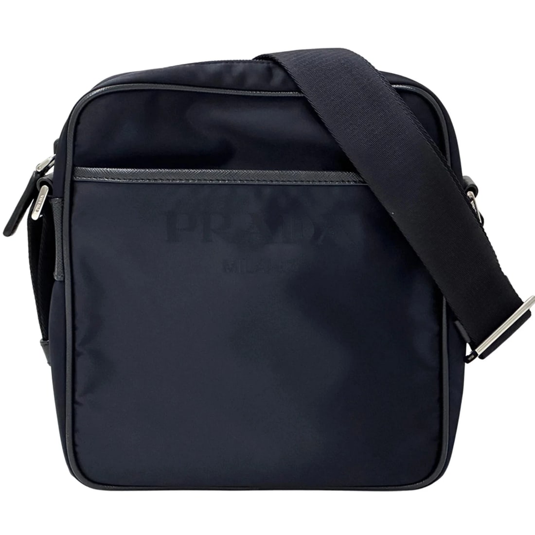 PRADA HANDBAG FOR WOMEN AND MEN, LOGO JACQUARD SHOULDER BAG: Prada handbag for women and men, logo jacquard shoulder bag Brand: Prada Type/Style: Handbag, Shoulder bag Material: Nylon Color: Navy Size: (HxWxD) 23cm x 20cm x 6cm / 9.05inch x 7.87inch x 2.36inch 