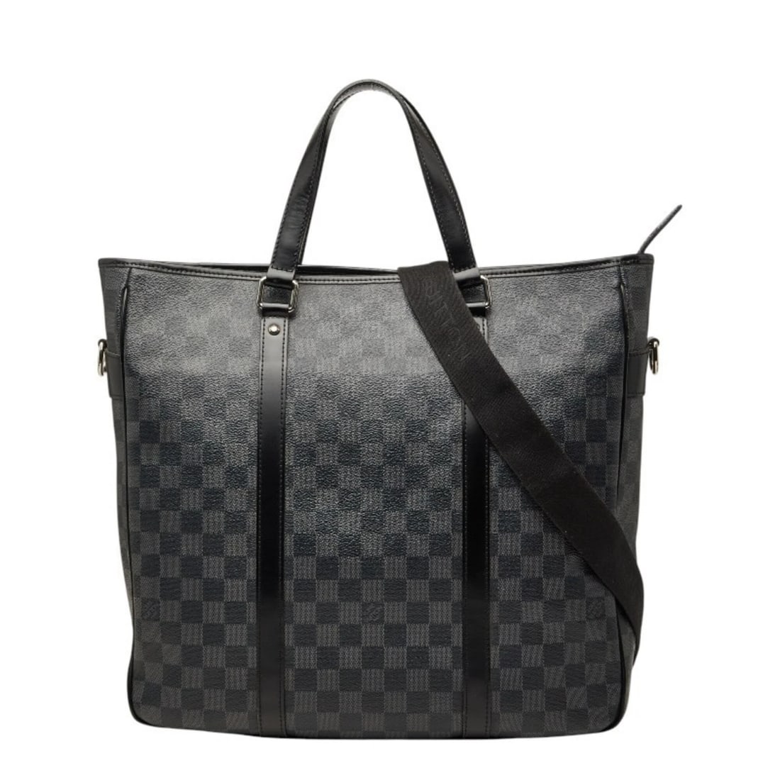 LOUIS VUITTON DAMIER GRAPHITE TADAO HANDBAG SHOULDER BAG: Louis Vuitton Damier Graphite Tadao Handbag Shoulder Bag Brand: Louis Vuitton Type/Style: Shoulder bag Material: PVC , Leather Color: Black, Gray Size: (HxWxD) 35cm x 42cm x 11cm / 13.77inch x 16.53in