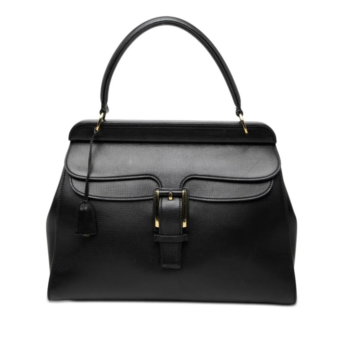 GUCCI LOGO HANDBAG WITH POUCH, BLACK LEATHER: Gucci Logo Handbag with Pouch, Black Leather Brand: Gucci Type/Style: Handbag, Pouch Material: Leather Color: Black Size: (HxWxD) 28cm x 37.5cm x 15cm / 11.02inch x 14.76inch x 5.9inch Accessories: