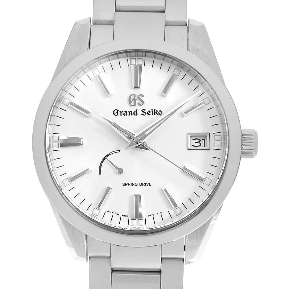 GRAND SEIKO HERITAGE COLLECTION SPRING DRIVE WATCH: Grand Seiko Heritage Collection Spring Drive Watch Brand: Grand Seiko Type/Style: Wrist watch Material: Band Material Stainless Steel, Case Material Stainless Steel Color: Dial colour Silver Size: