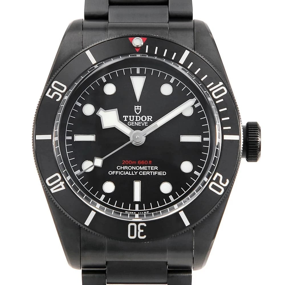TUDOR HERITAGE BLACK WATCH: TUDOR Heritage Black Watch Brand: TUDOR Type/Style: Wrist watch Material: Band Material Stainless Steel?PVD?, Case Material Stainless Steel(PVD coating) Color: Dial colour Black Size: Case:W41mm Circu