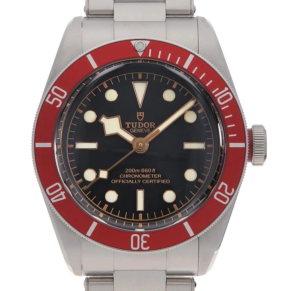 TUDOR HERITAGE BLACK WATCH: TUDOR Heritage Black Watch Brand: TUDOR Type/Style: Wrist watch Material: Band Material Stainless Steel, Case Material Stainless Steel Color: Dial colour Black Size: Case:W41mm Circumference of