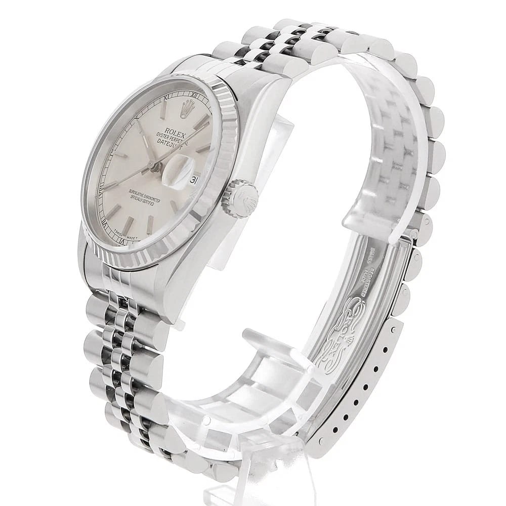 ROLEX DATEJUST SILVER WATCH - 2